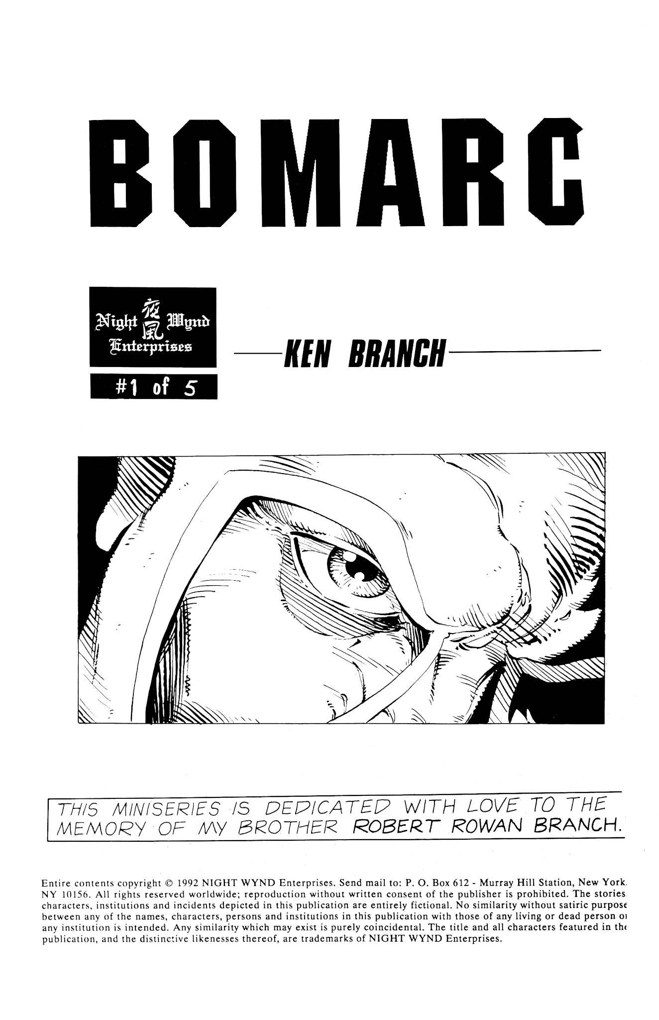 Read online Bomarc comic -  Issue #1 - 2