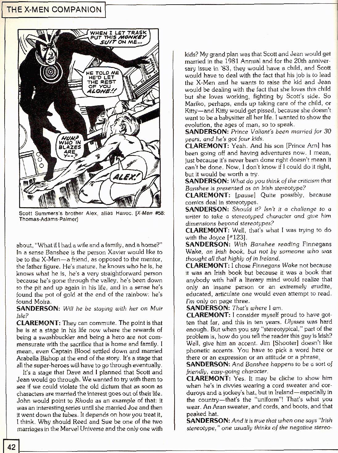 Read online The X-Men Companion comic -  Issue #2 - 42