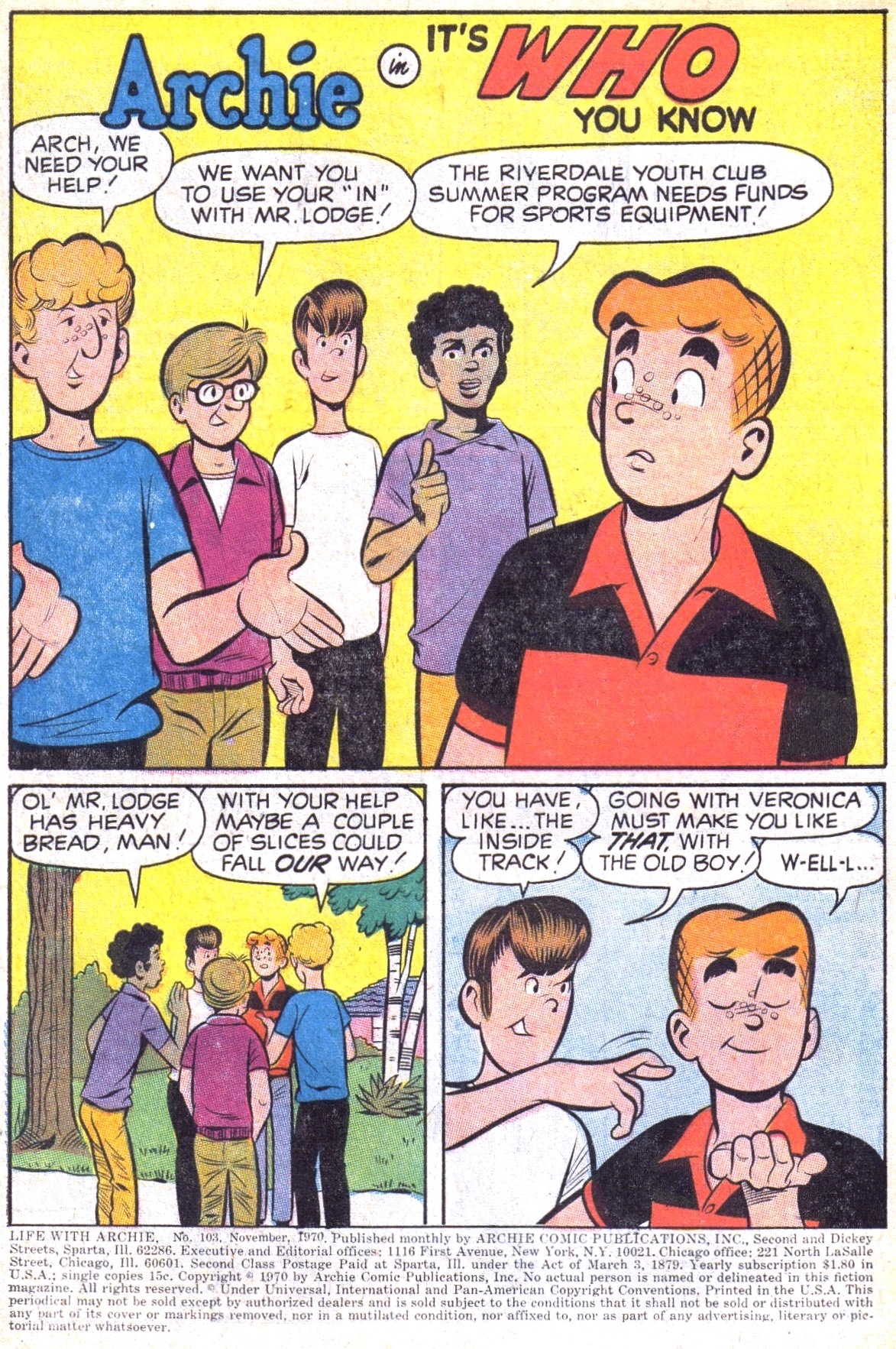 Read online Life With Archie (1958) comic -  Issue #103 - 3
