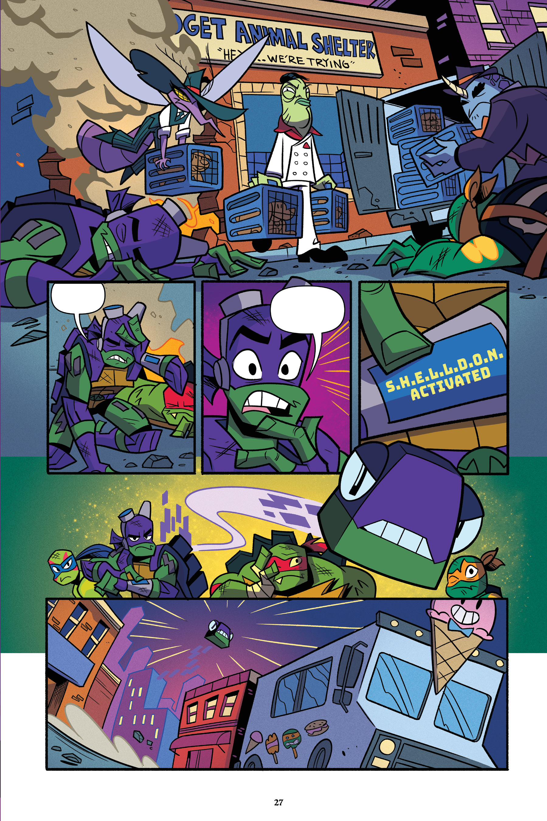 Read online Rise of the Teenage Mutant Ninja Turtles: Sound Off! comic -  Issue # _TPB - 28