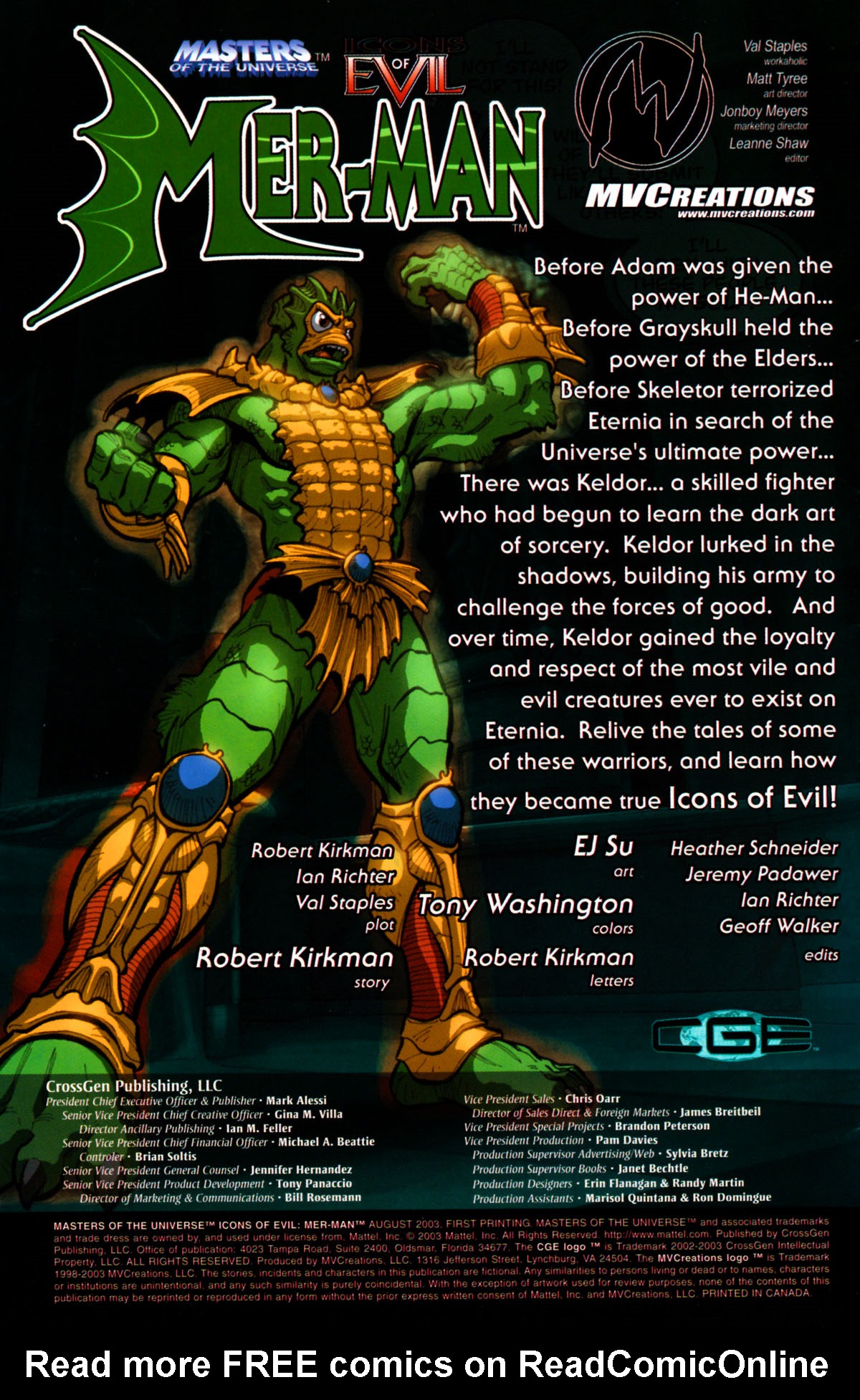 Read online Masters of the Universe: Icons of Evil comic -  Issue # Mer-Man - 2