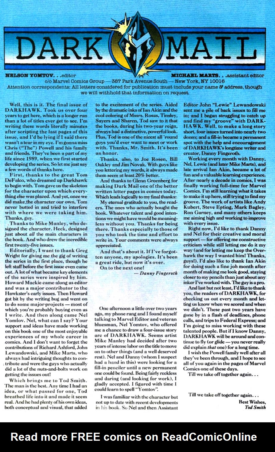 Read online Darkhawk (1991) comic -  Issue #50 - 40