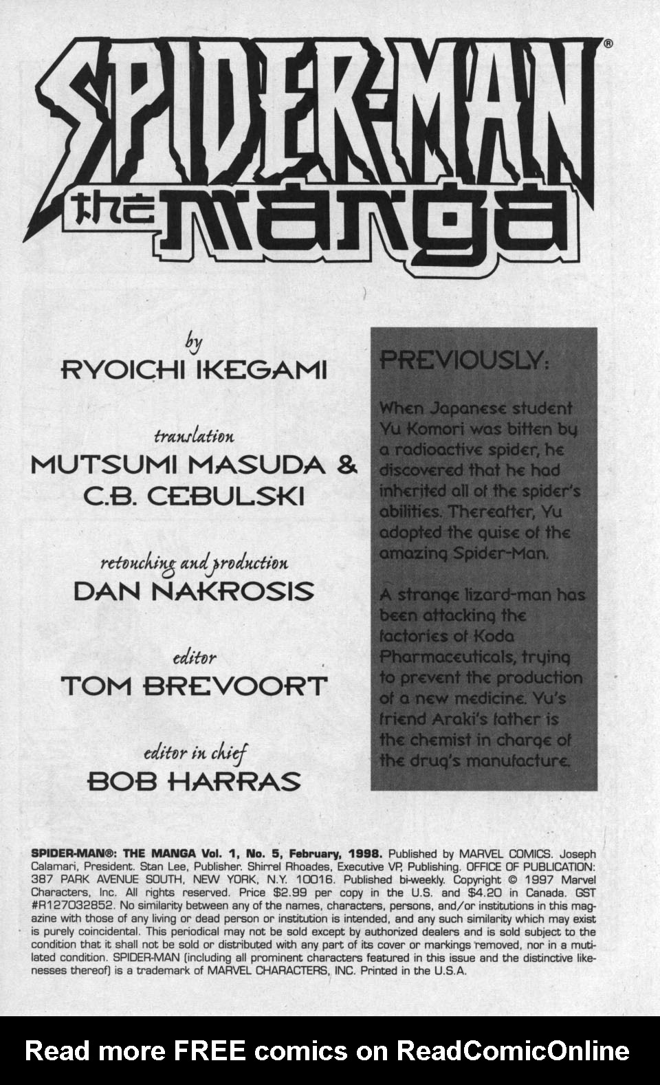 Read online Spider-Man: The Manga comic -  Issue #5 - 2