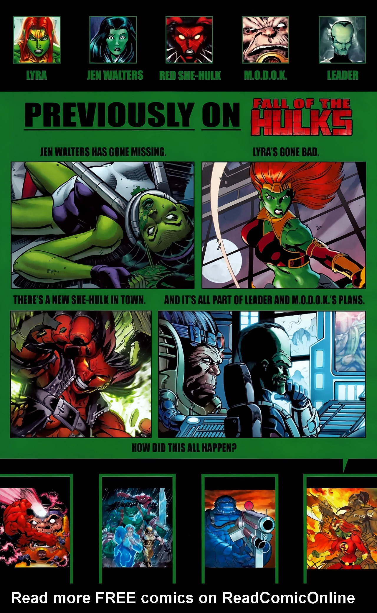 Read online Fall of the Hulks: The Savage She-Hulks comic -  Issue #1 - 3