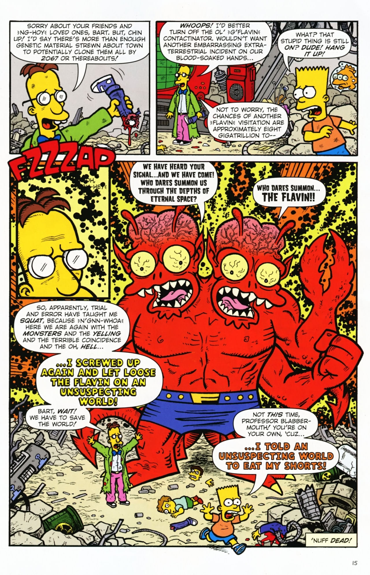 Read online Treehouse of Horror comic -  Issue #16 - 18