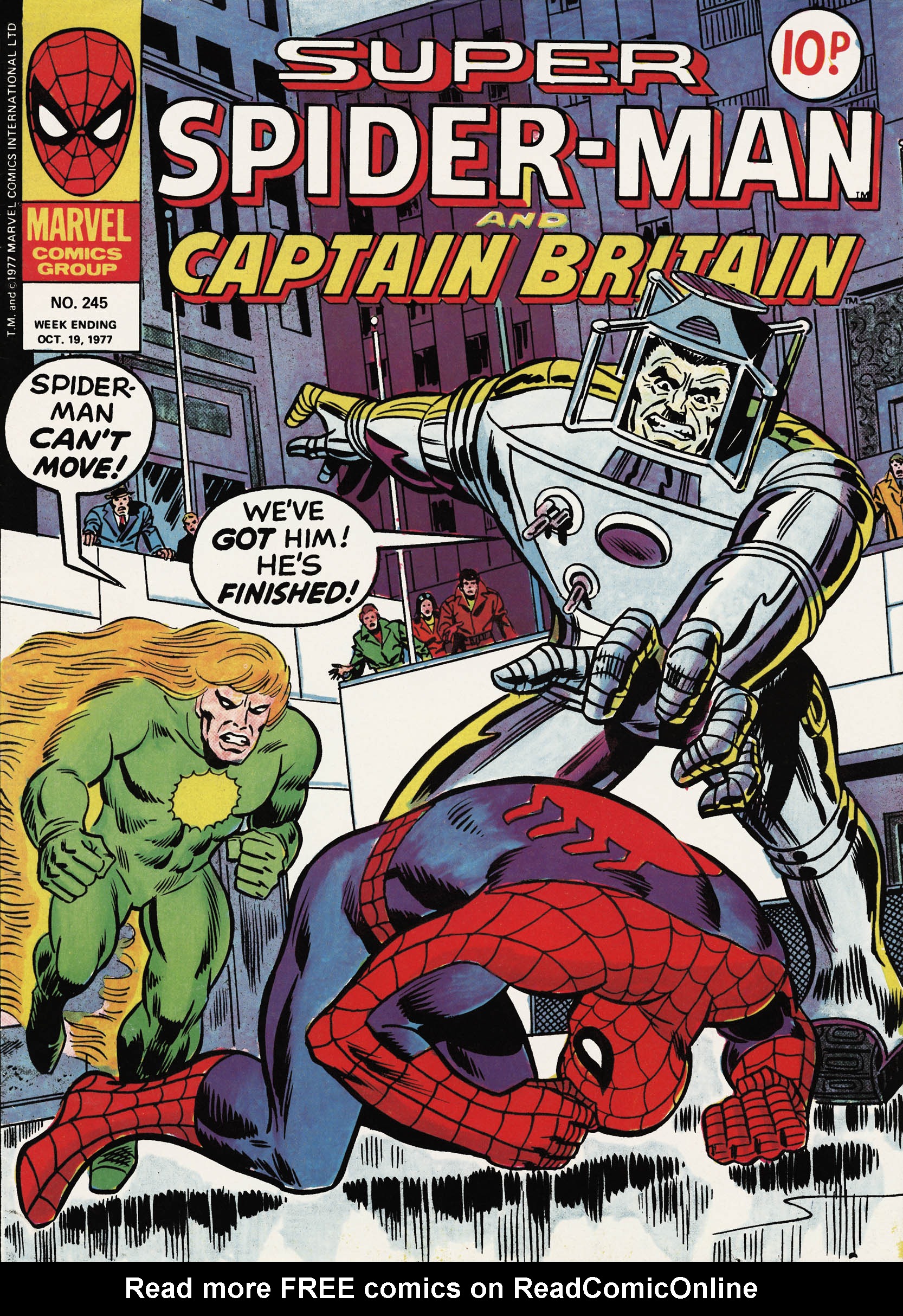 Read online Super Spider-Man and Captain Britain comic -  Issue #245 - 1