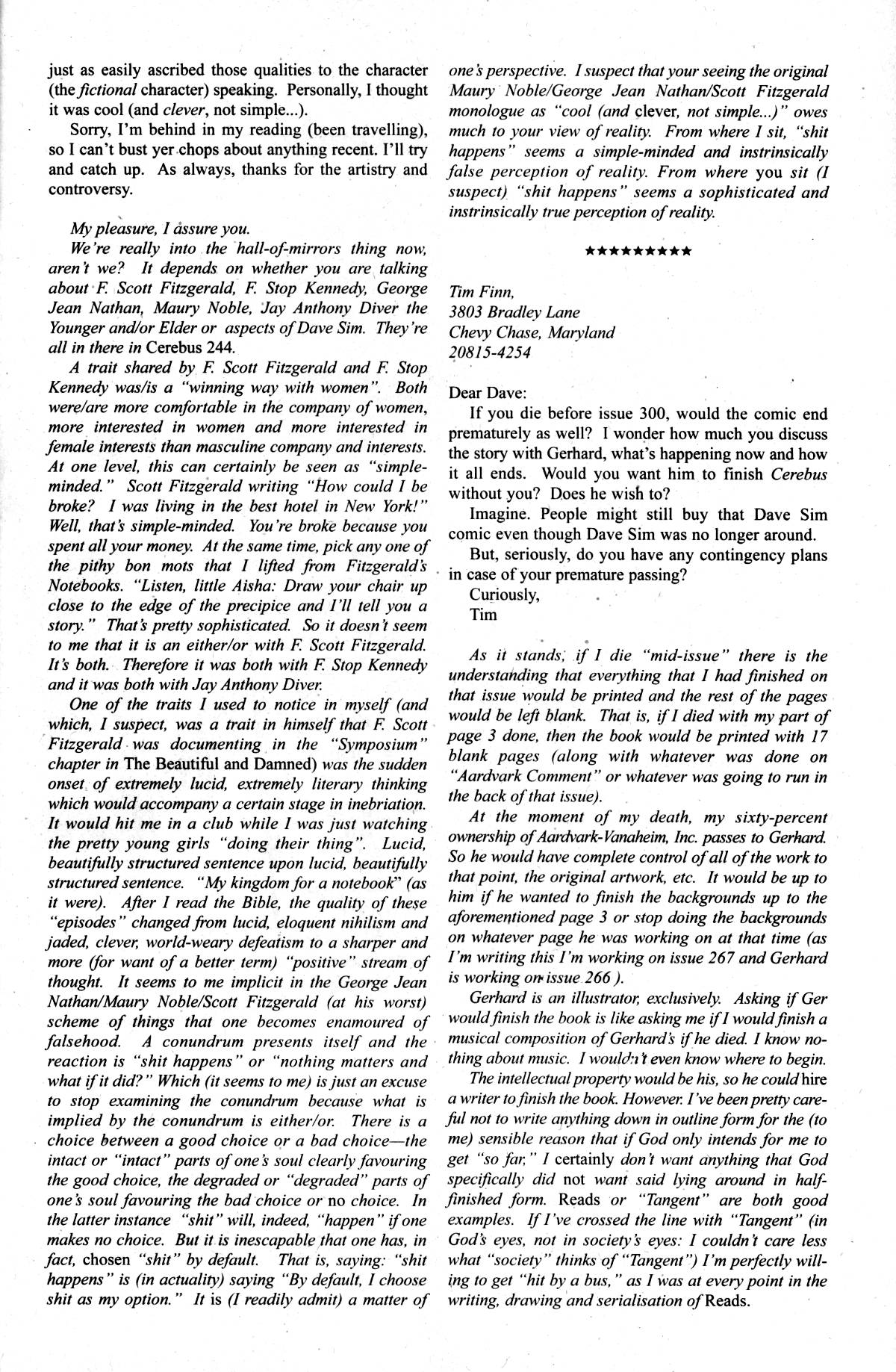 Read online Cerebus comic -  Issue #266 - 25