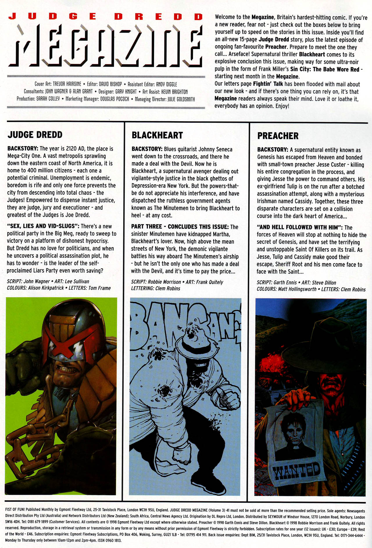 Read online Judge Dredd Megazine (vol. 3) comic -  Issue #41 - 2