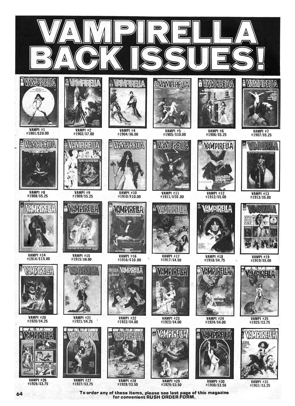 Read online Vampirella (1969) comic -  Issue #67 - 69