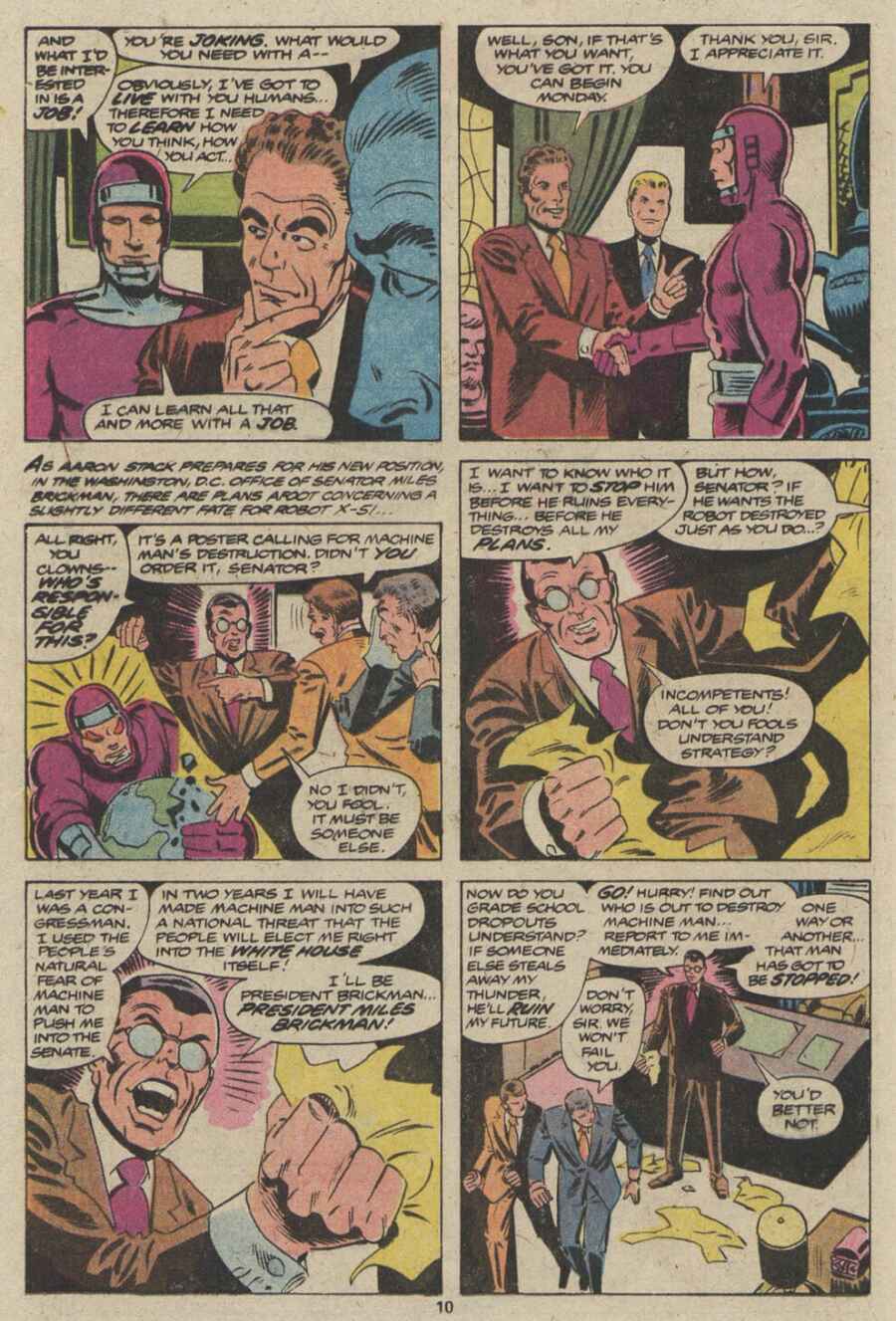 Read online Machine Man (1978) comic -  Issue #11 - 7