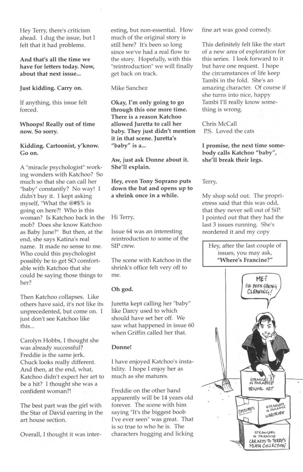 Read online Strangers in Paradise comic -  Issue #65 - 21