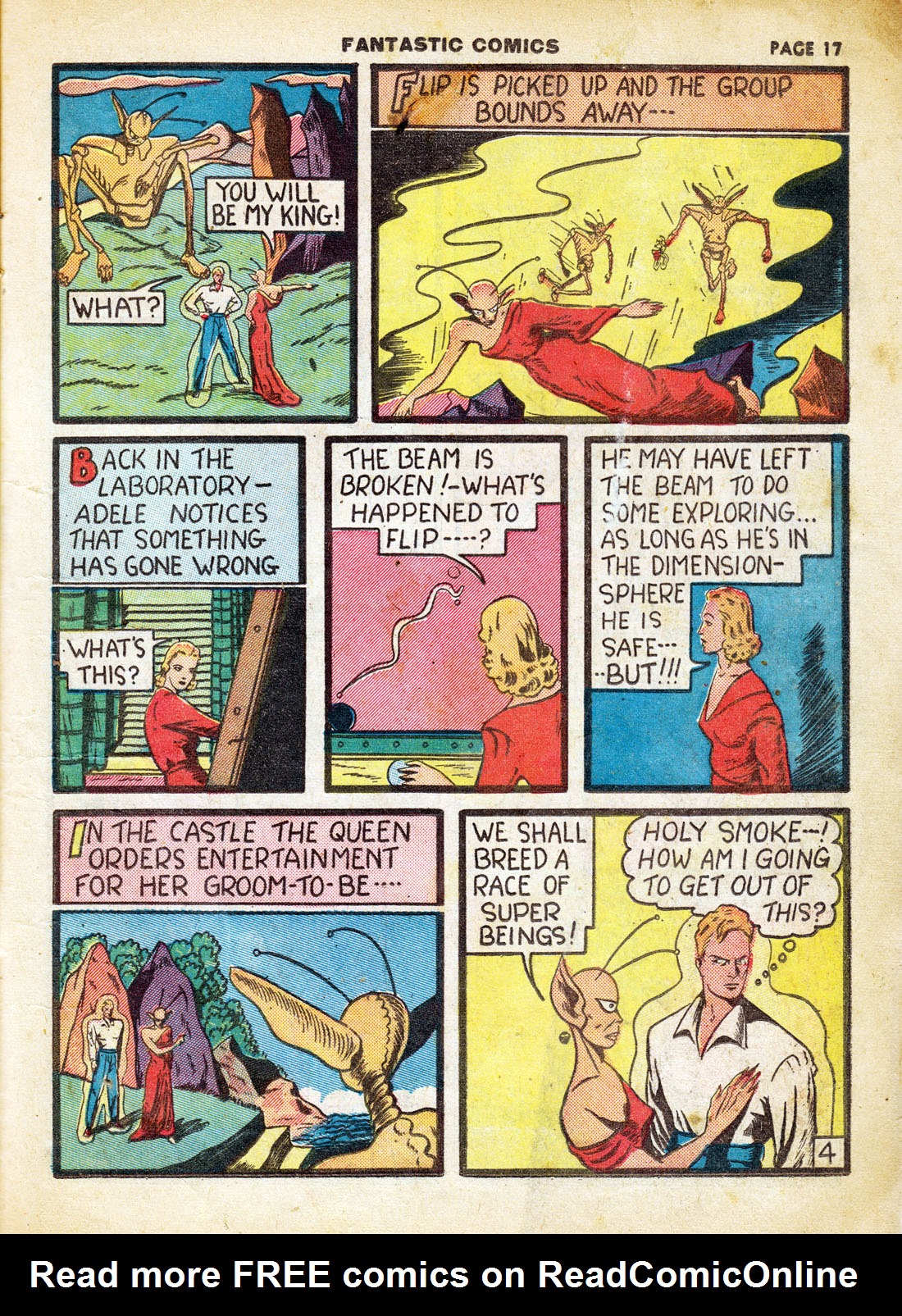 Read online Fantastic Comics comic -  Issue #7 - 19