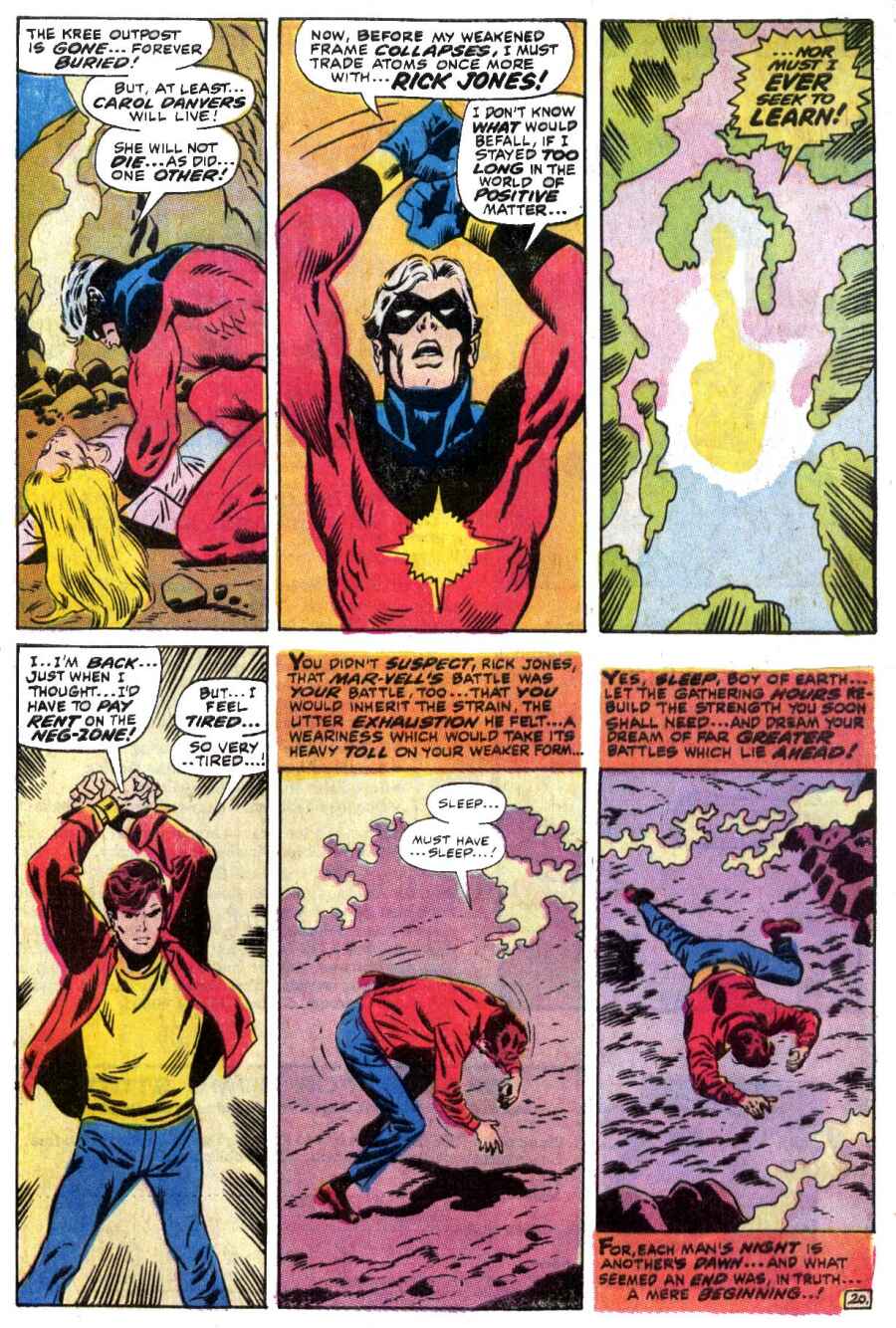 Read online Captain Marvel (1968) comic -  Issue #18 - 21