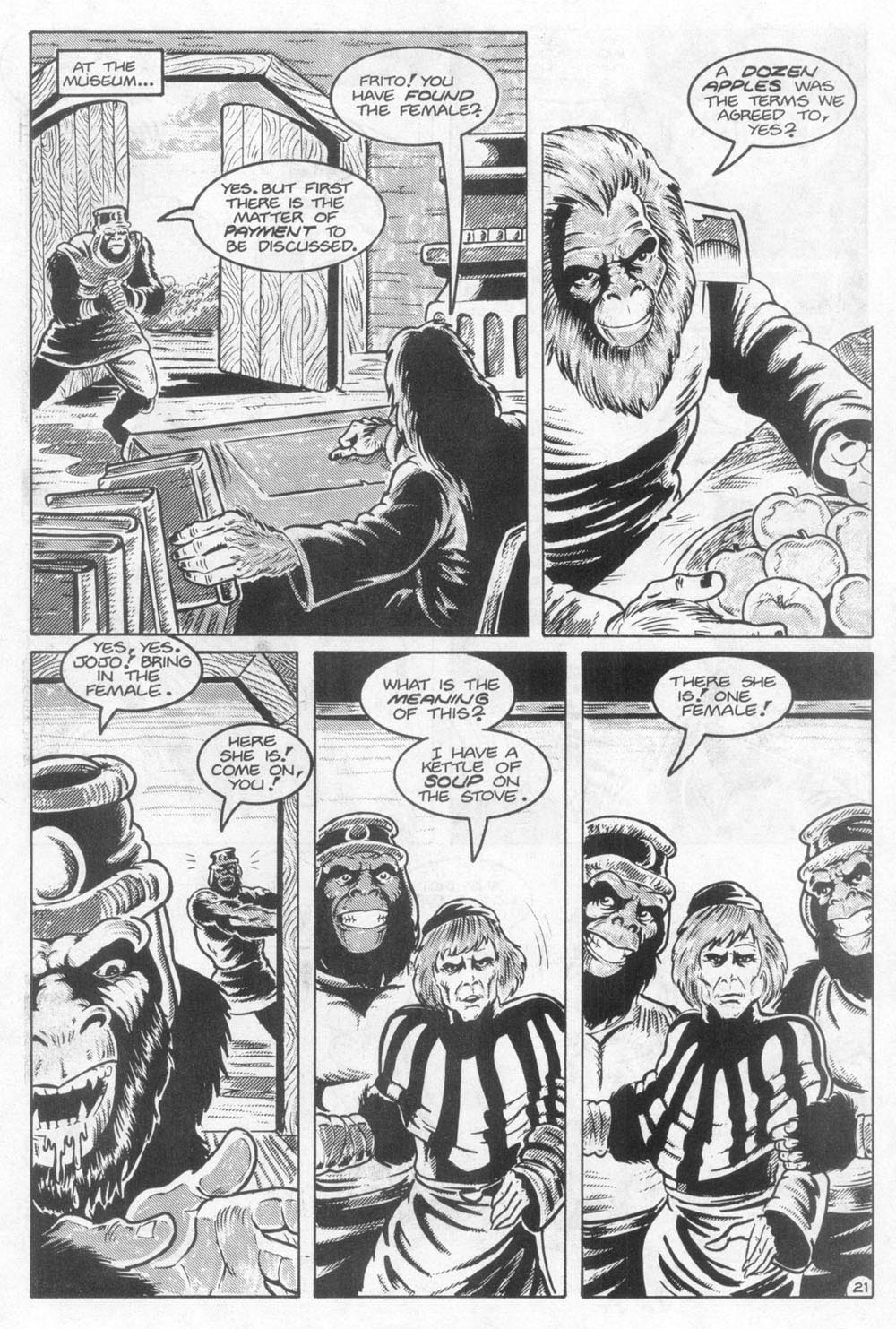 Read online Planet of the Apes (1990) comic -  Issue #23 - 23