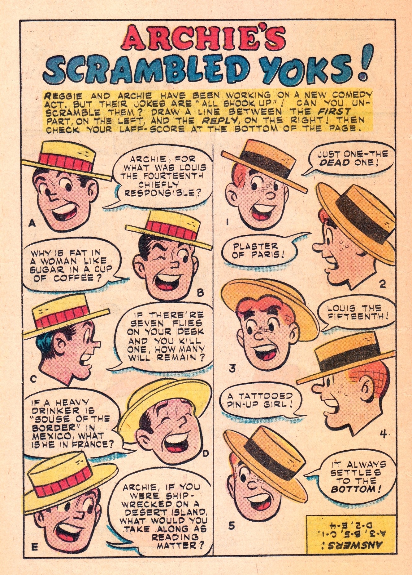 Read online Archie's Joke Book Magazine comic -  Issue #41 - 16