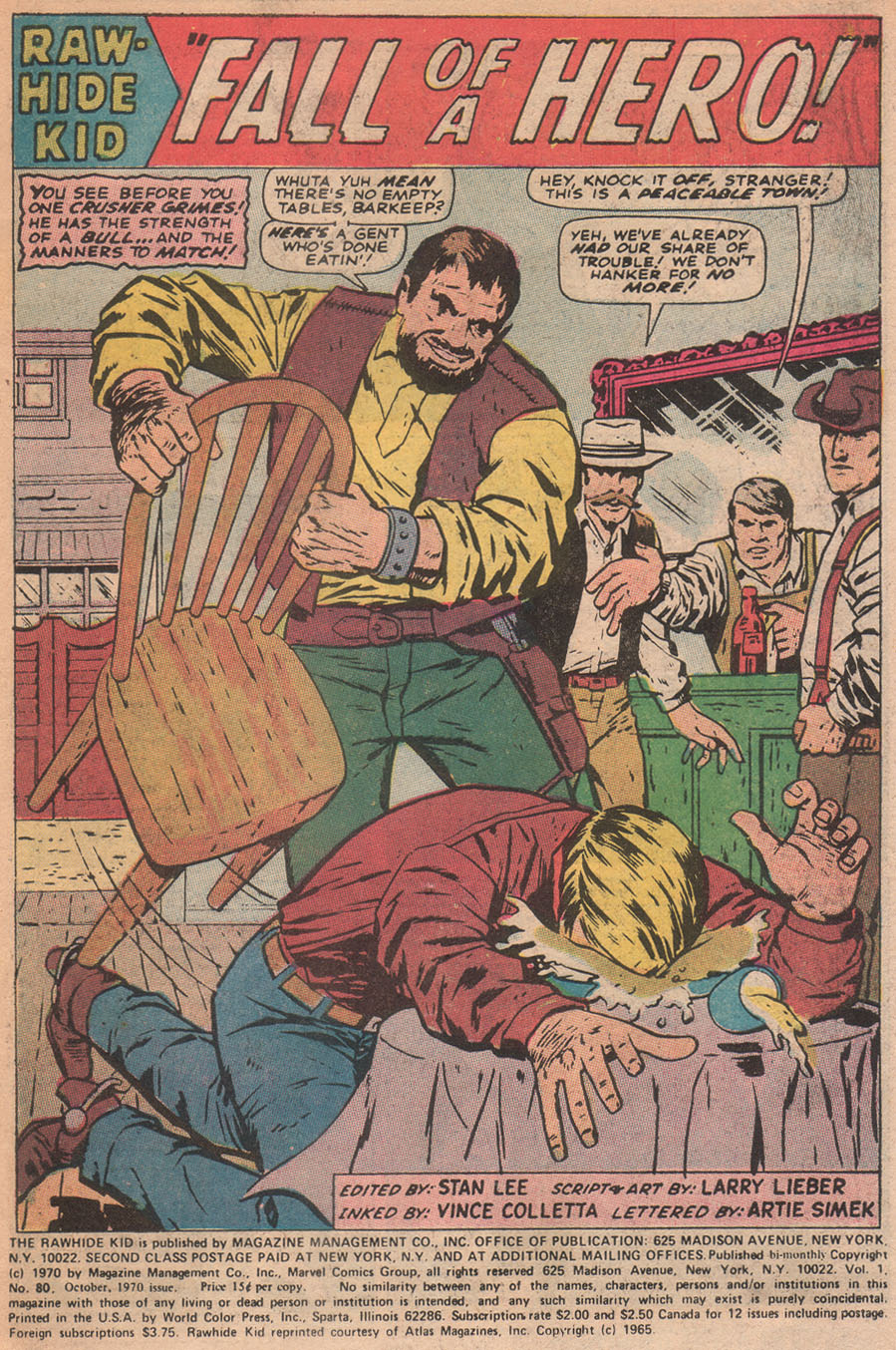 Read online The Rawhide Kid comic -  Issue #80 - 3