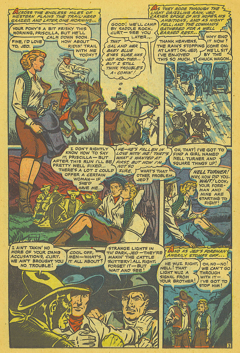 Read online Cowgirl Romances (1950) comic -  Issue #8 - 18