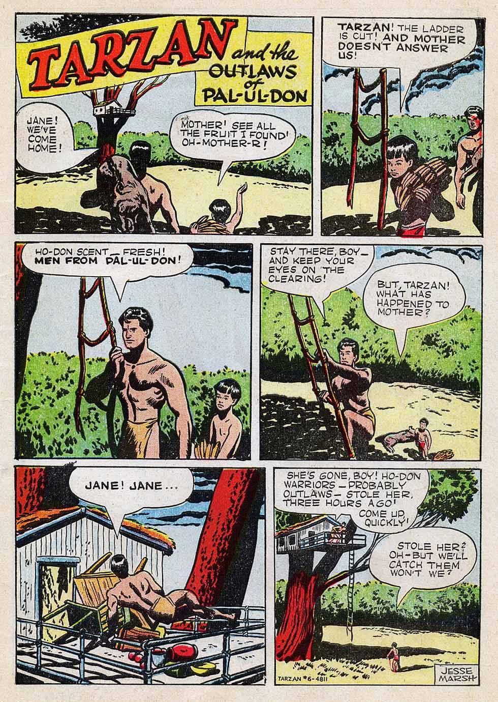 Read online Tarzan (1948) comic -  Issue #6 - 3