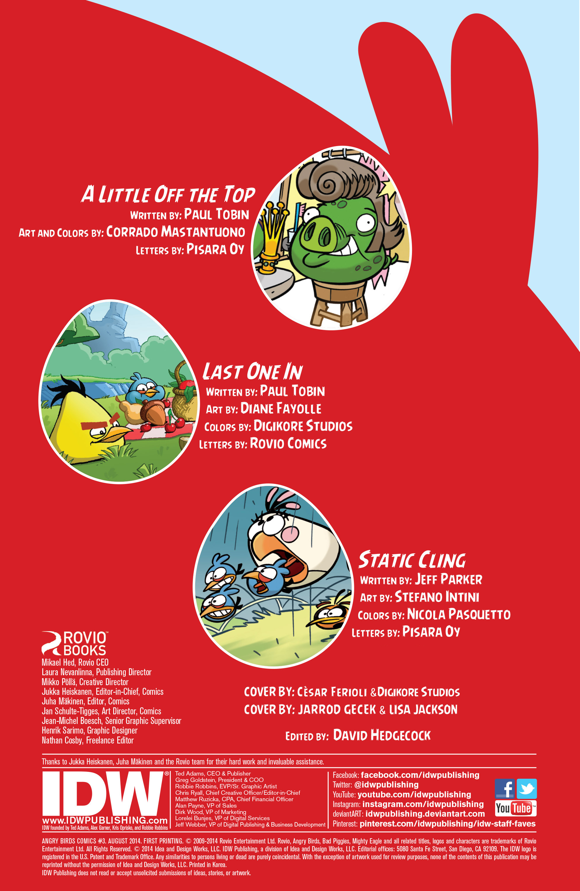 Read online Angry Birds Comics (2014) comic -  Issue #3 - 3