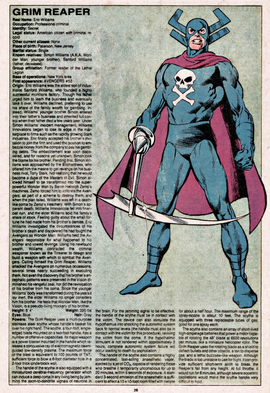 Read online The Official Handbook of the Marvel Universe comic -  Issue #4 - 29