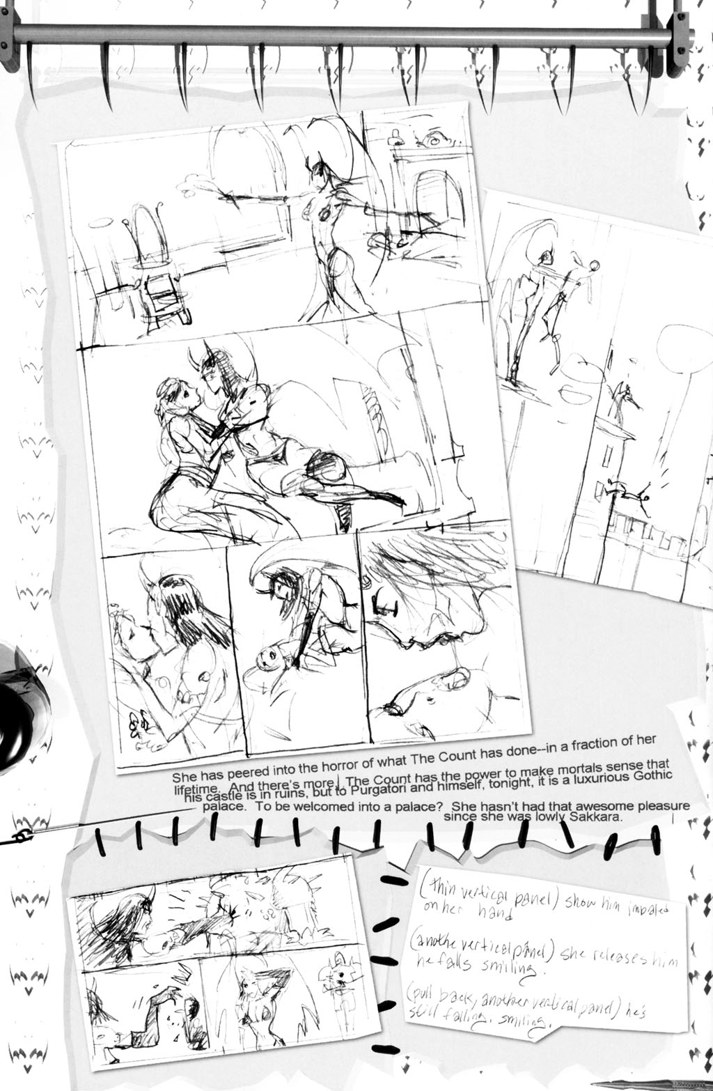Read online Purgatori: The Dracula Gambit comic -  Issue # _Sketchbook - 14