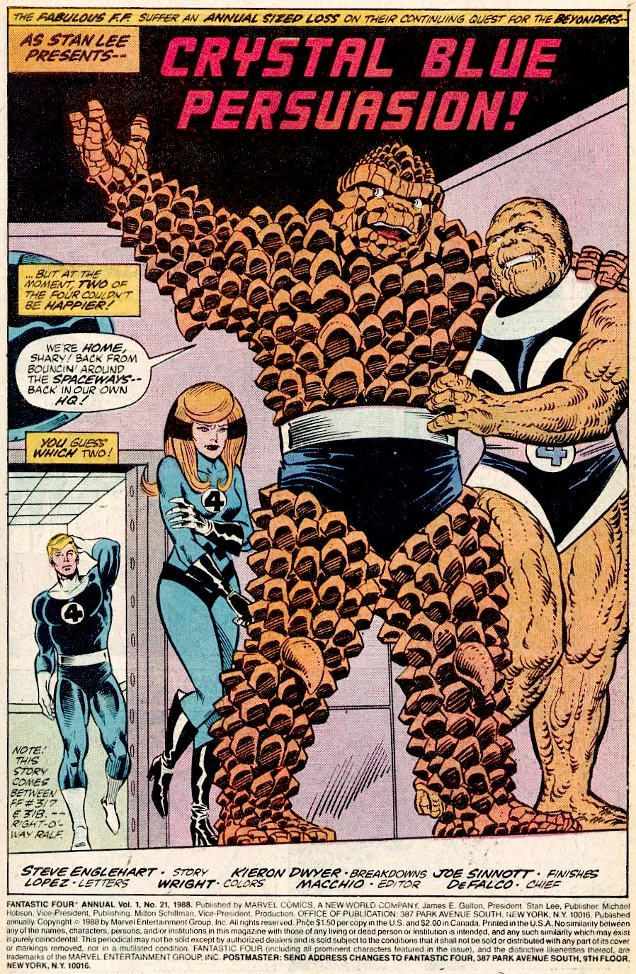 Read online Fantastic Four (1961) comic -  Issue # _Annual 21 - 2