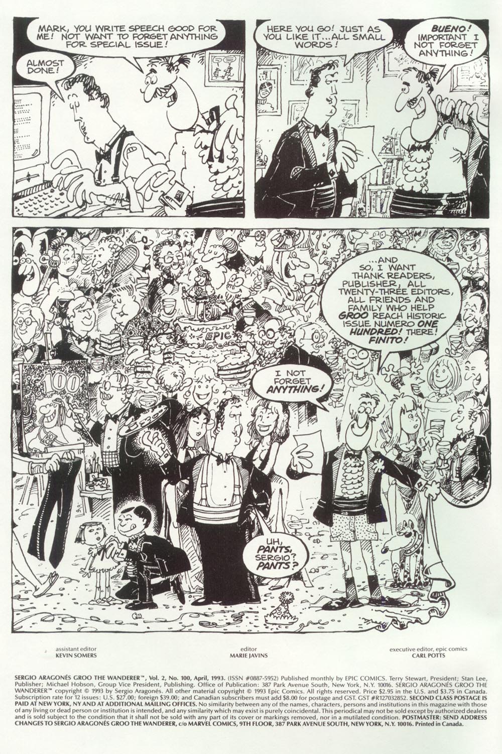 Read online Sergio Aragonés Groo the Wanderer comic -  Issue #100 - 2