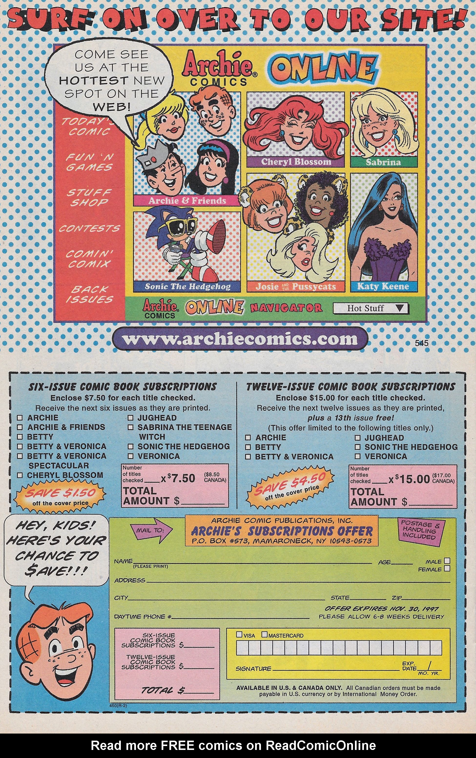 Read online Archie & Friends (1992) comic -  Issue #26 - 26