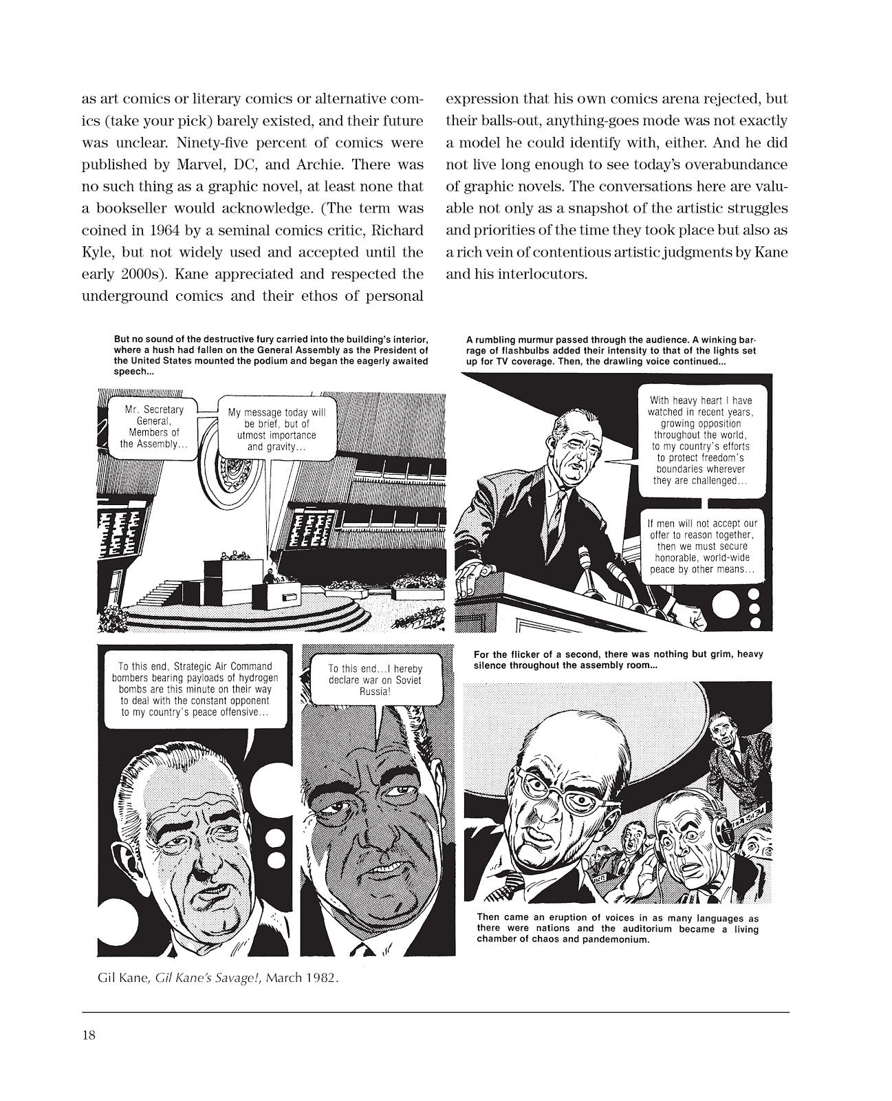 Sparring With Gil Kane: Colloquies On Comic Art and Aesthetics issue TPB (Part 1) - Page 18