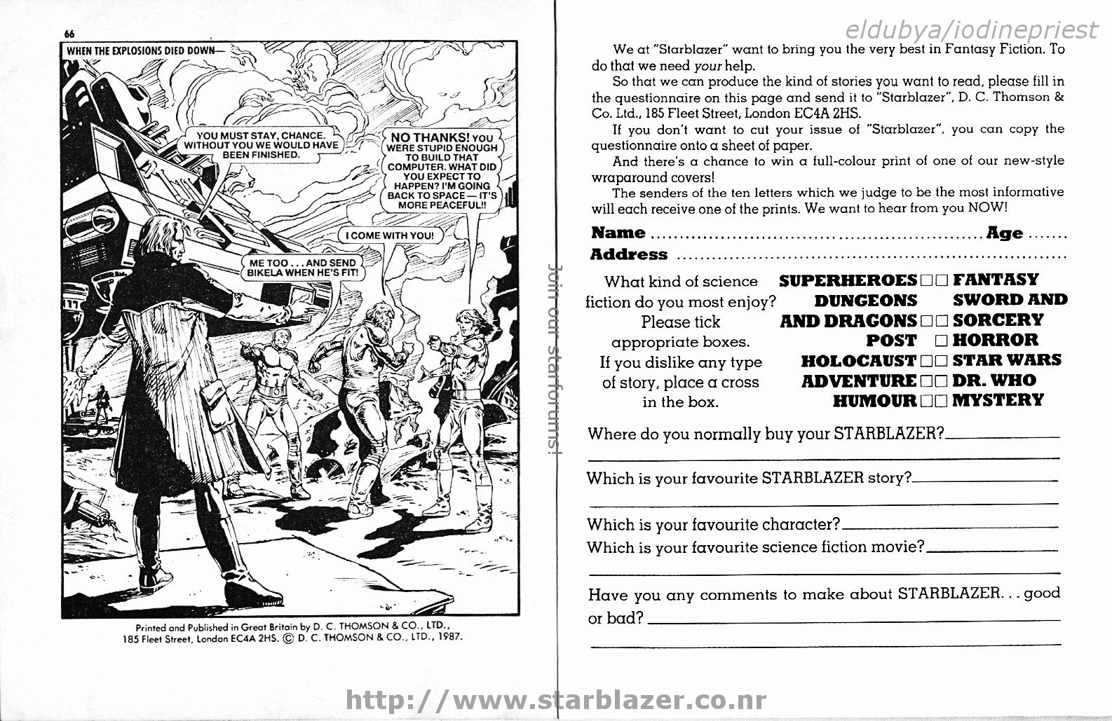 Read online Starblazer comic -  Issue #195 - 35