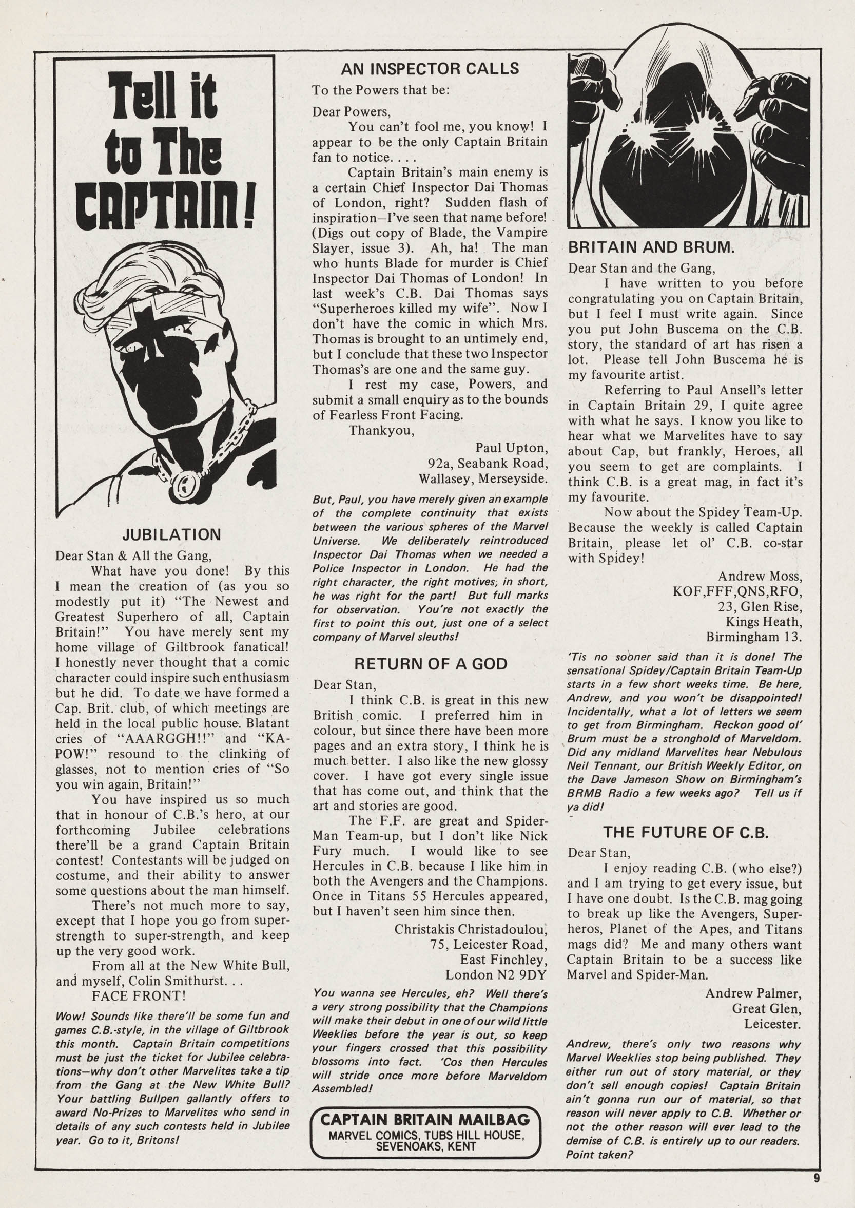 Read online Captain Britain (1976) comic -  Issue #37 - 9