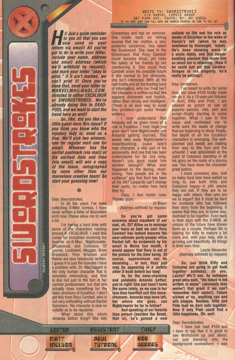 Read online Excalibur (1988) comic -  Issue #108 - 23