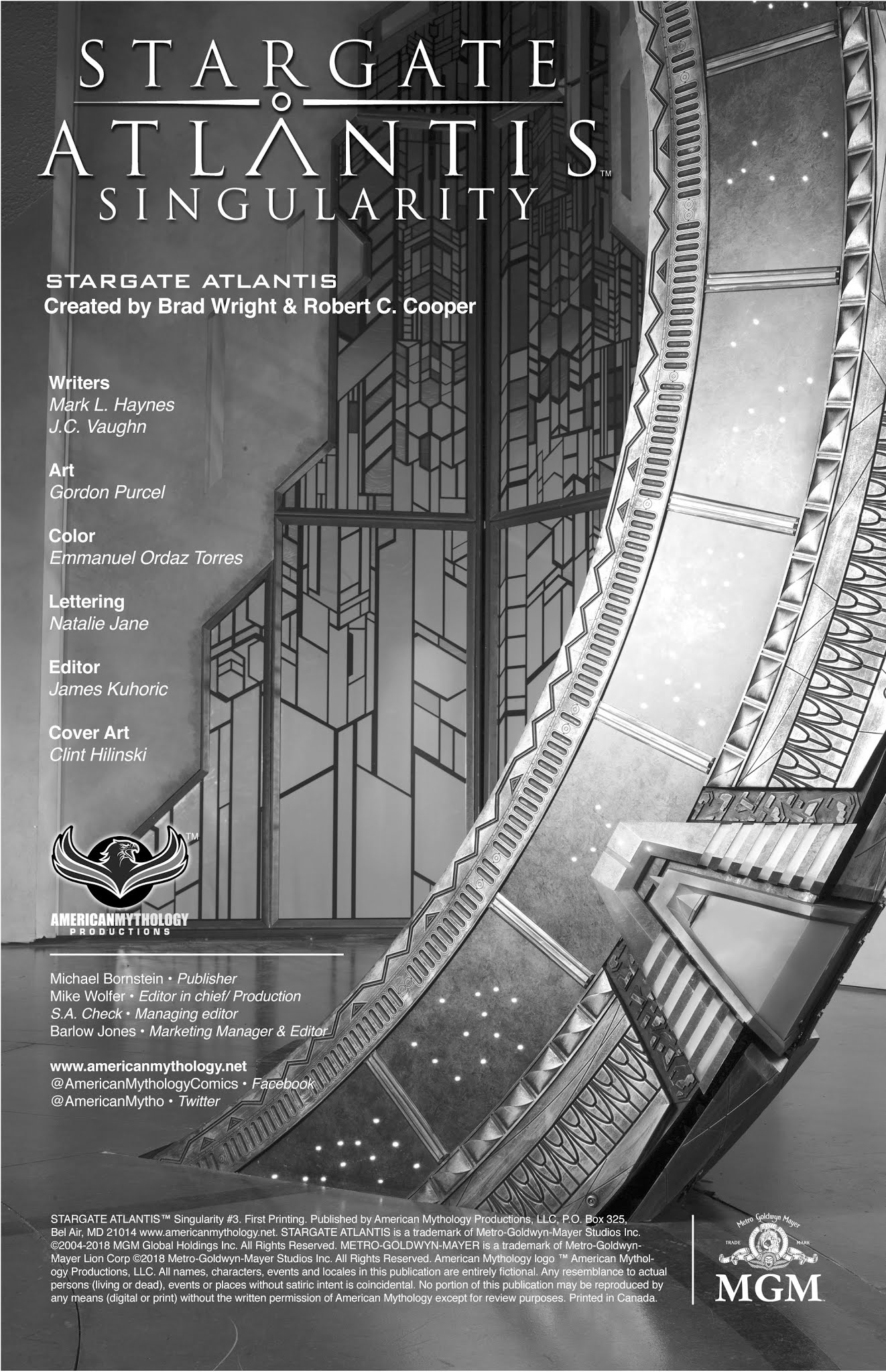 Read online Stargate Atlantis: Singularity comic -  Issue #3 - 2
