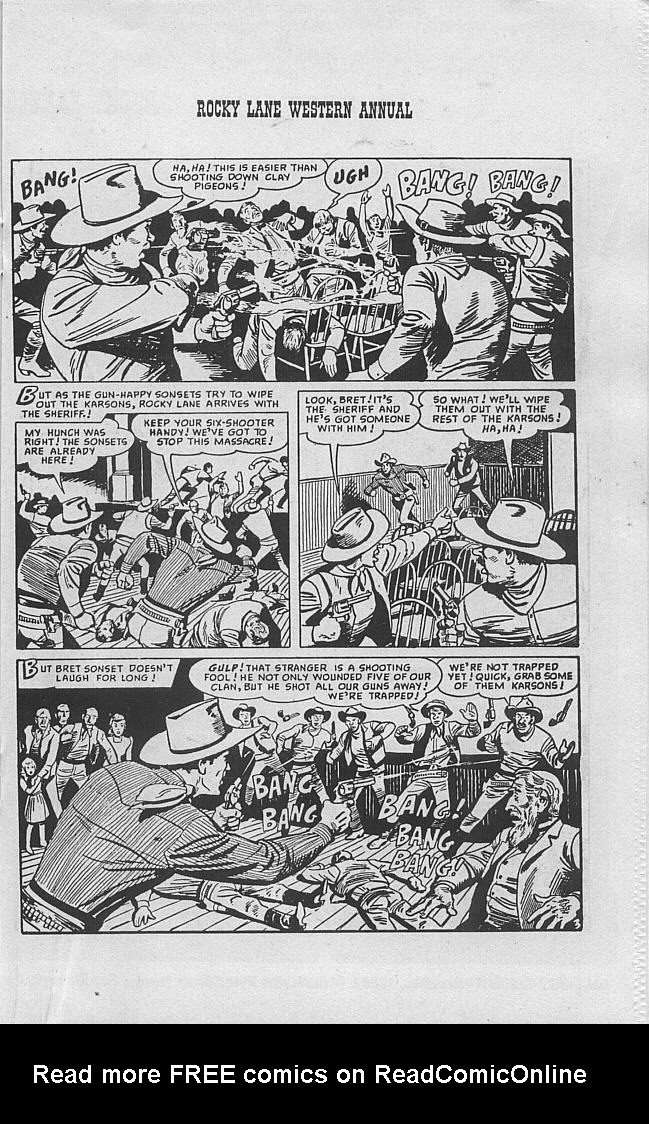 Read online Rocky Lane Western Annual comic -  Issue # Full - 21