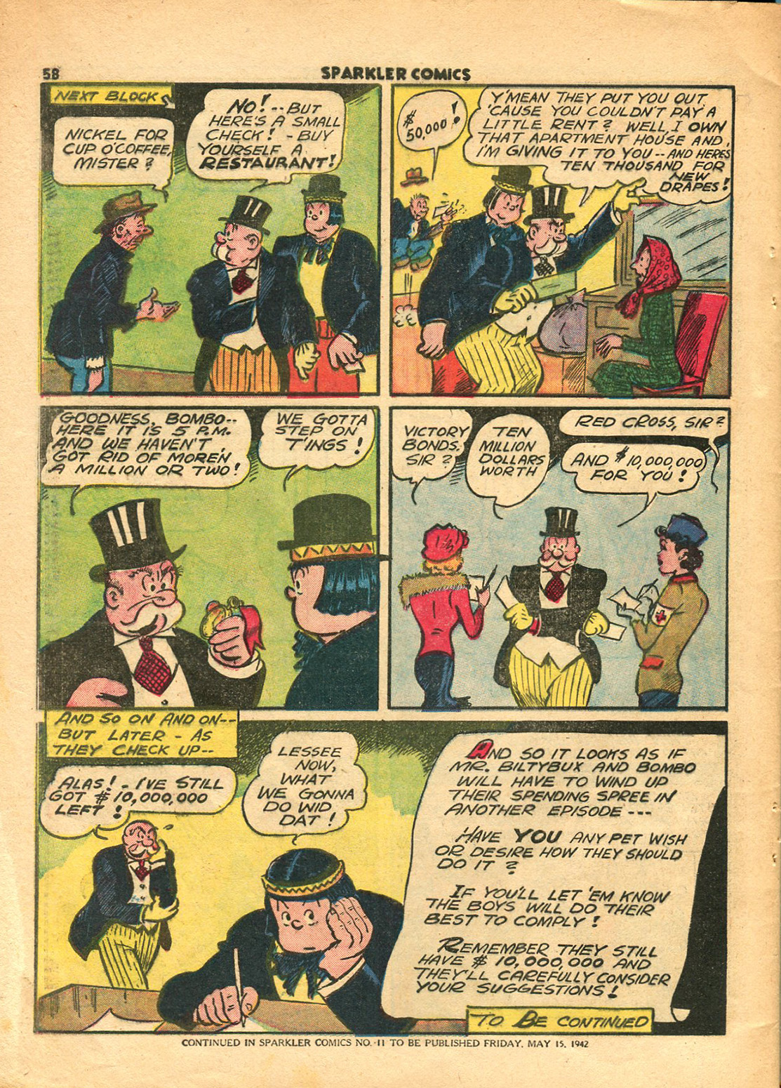 Read online Sparkler Comics comic -  Issue #10 - 60