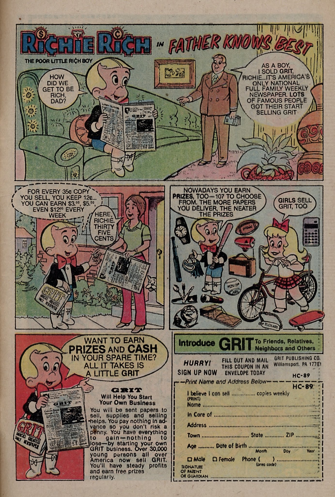Read online Richie Rich & Dollar the Dog comic -  Issue #9 - 49