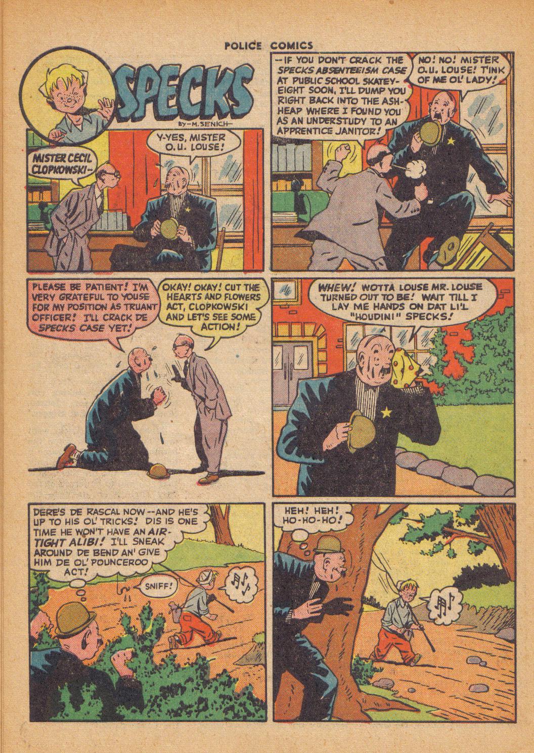 Read online Police Comics comic -  Issue #56 - 50