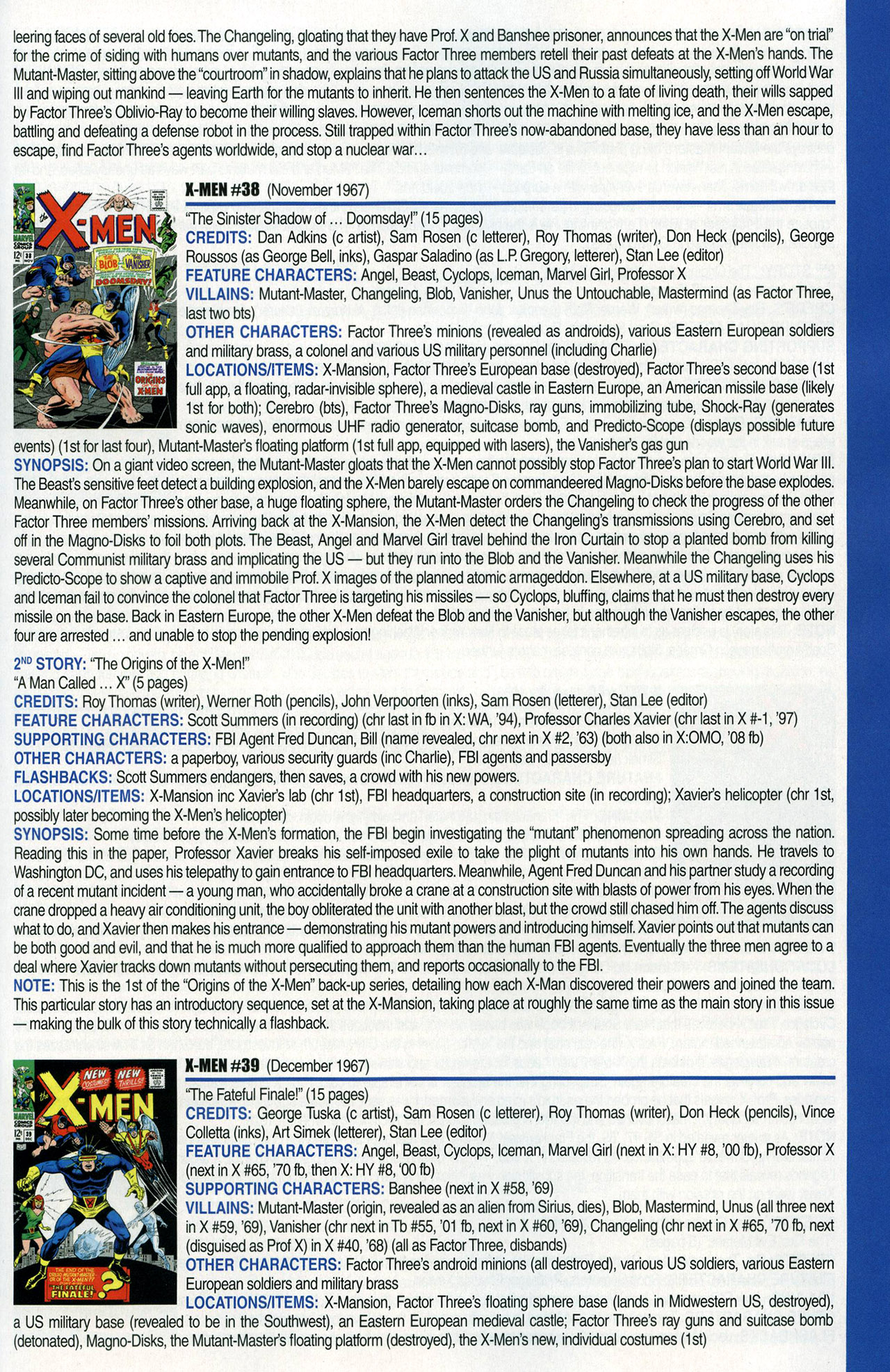Read online Official Index to the Marvel Universe comic -  Issue #1 - 59