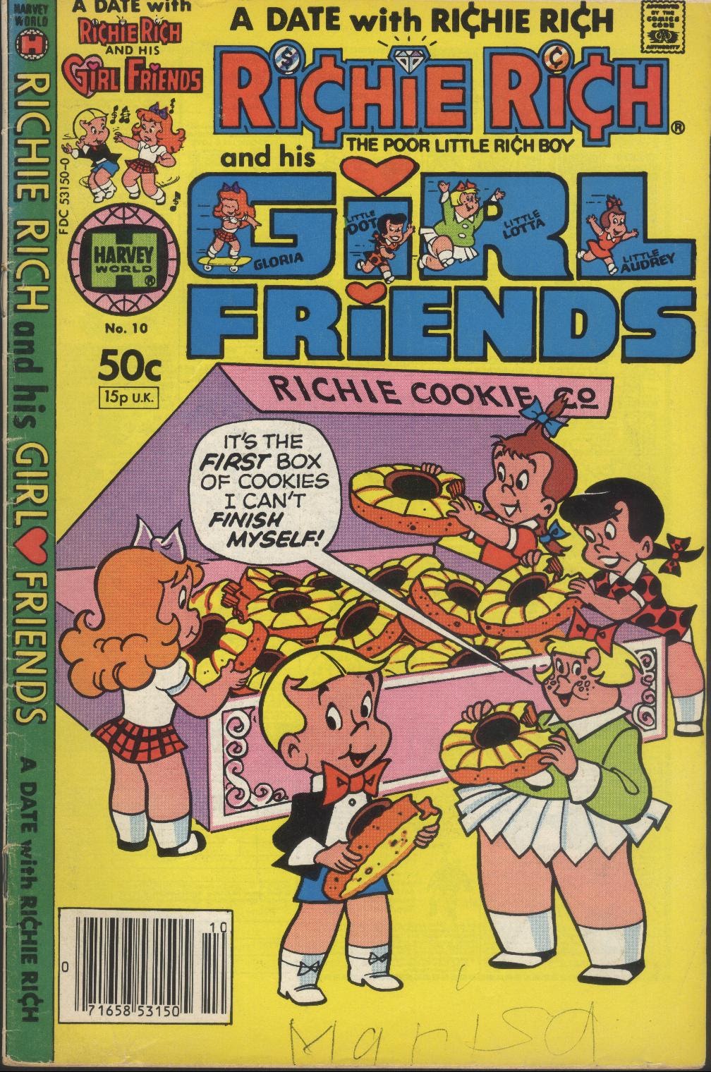 Read online Richie Rich & His Girl Friends comic -  Issue #10 - 1