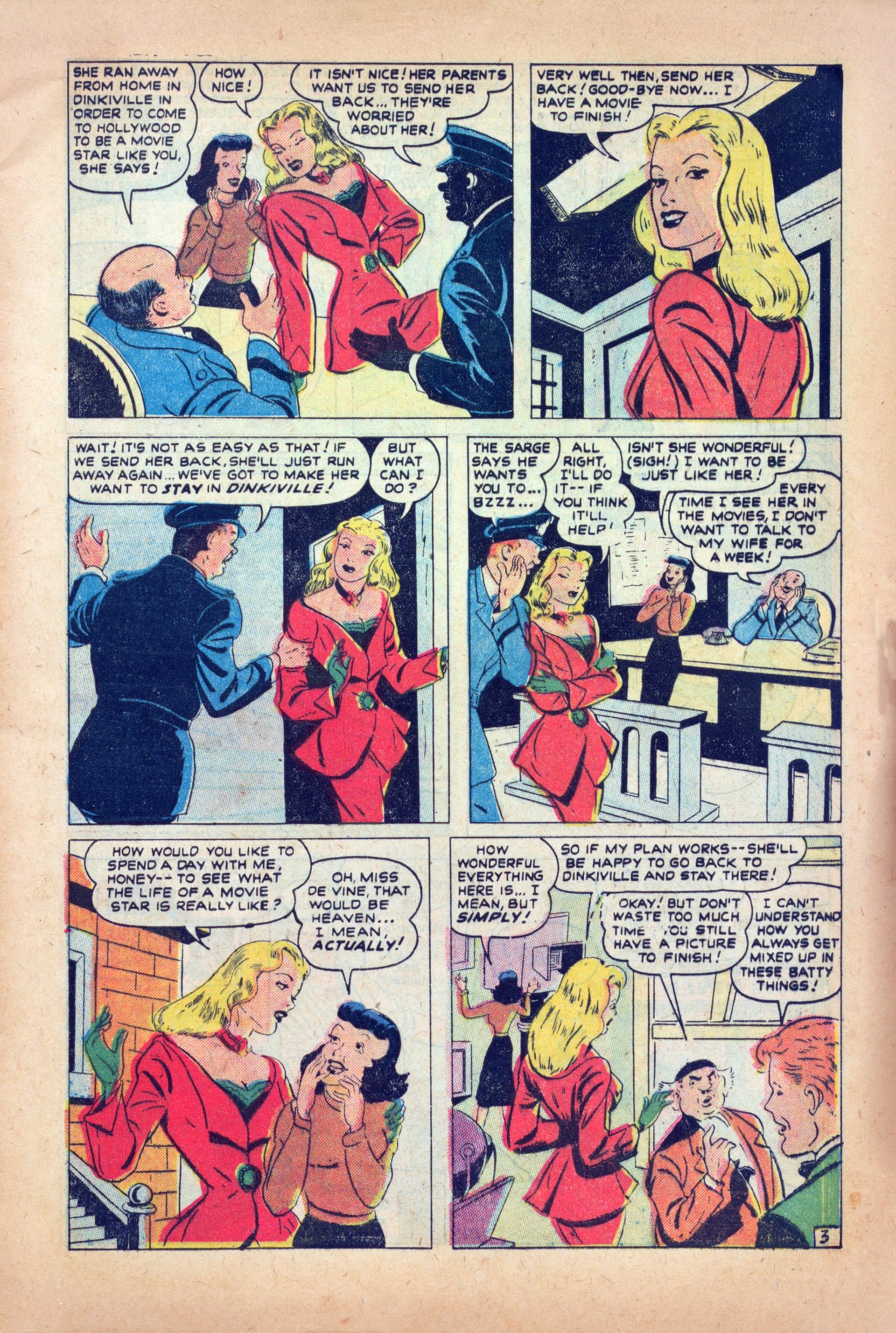 Read online Hedy Of Hollywood Comics comic -  Issue #38 - 5