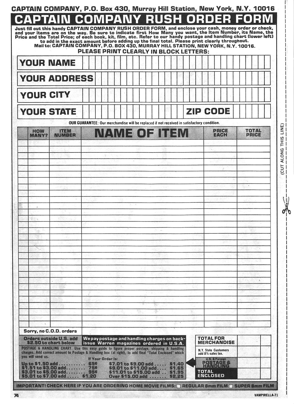 Read online Vampirella (1969) comic -  Issue #71 - 74