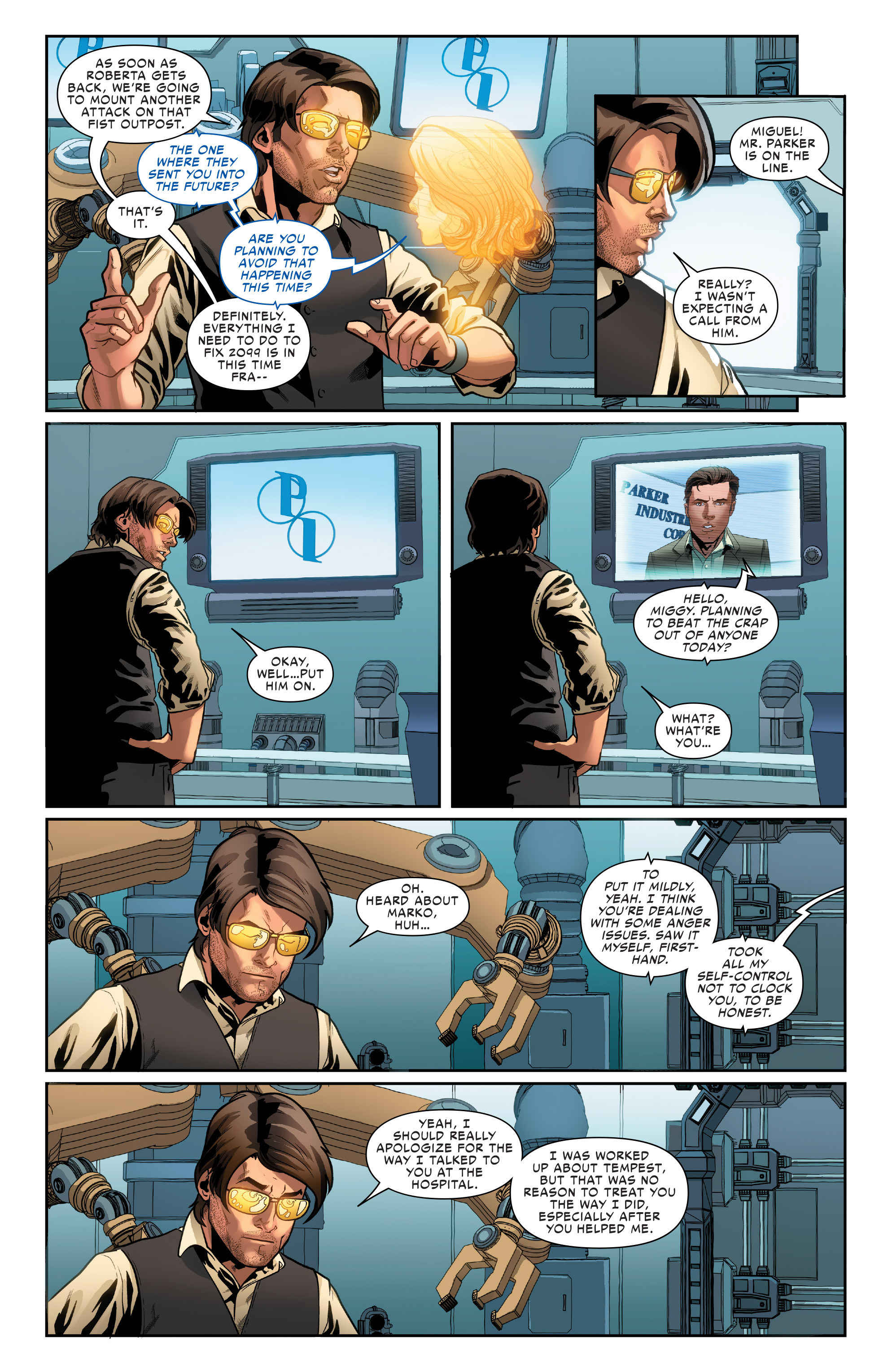 Read online Spider-Man 2099 (2015) comic -  Issue #13 - 14