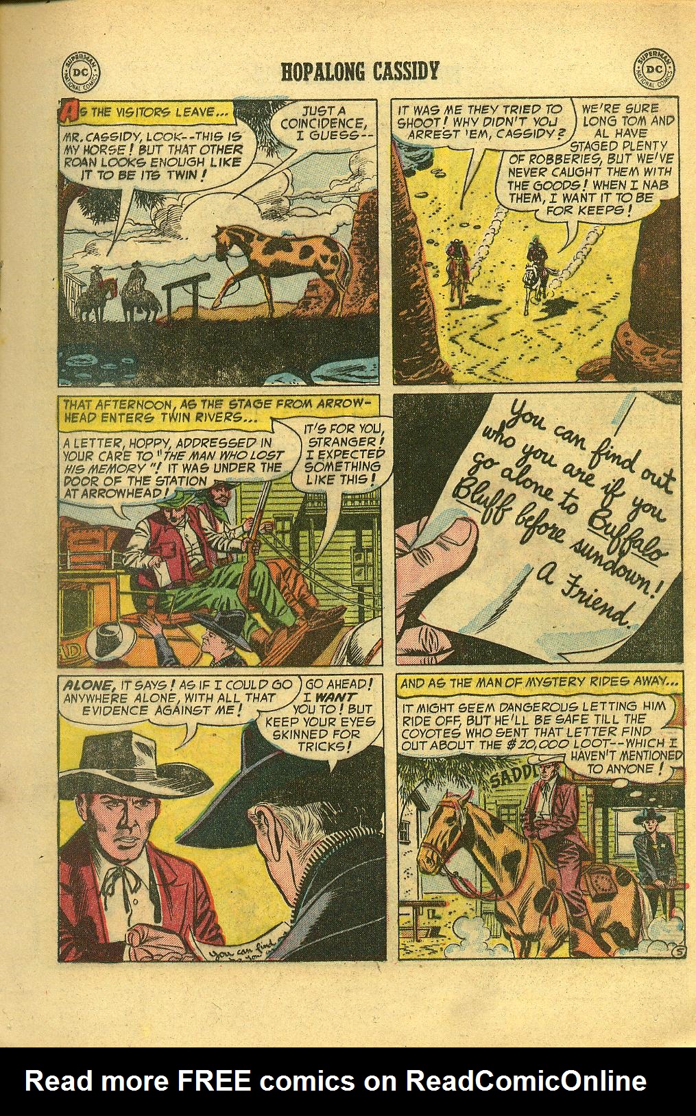 Read online Hopalong Cassidy comic -  Issue #87 - 17