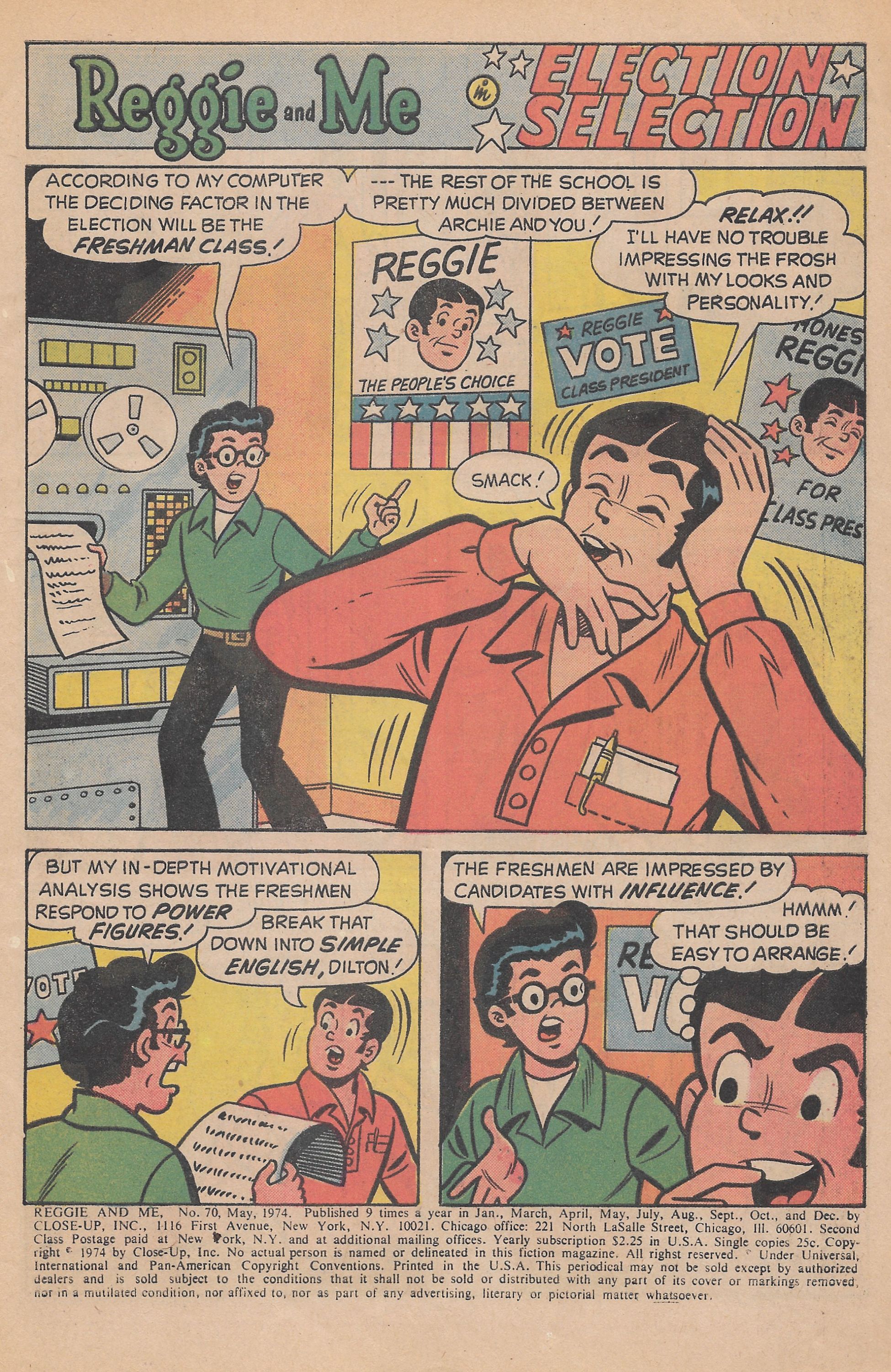 Read online Reggie and Me (1966) comic -  Issue #70 - 3