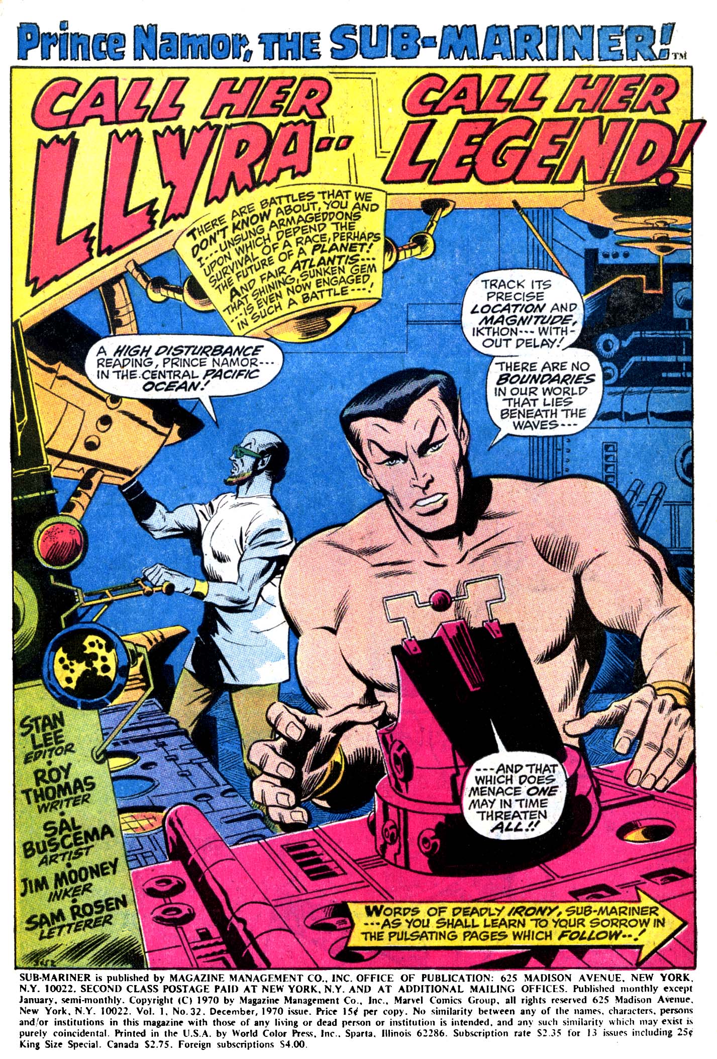 Read online The Sub-Mariner comic -  Issue #32 - 2