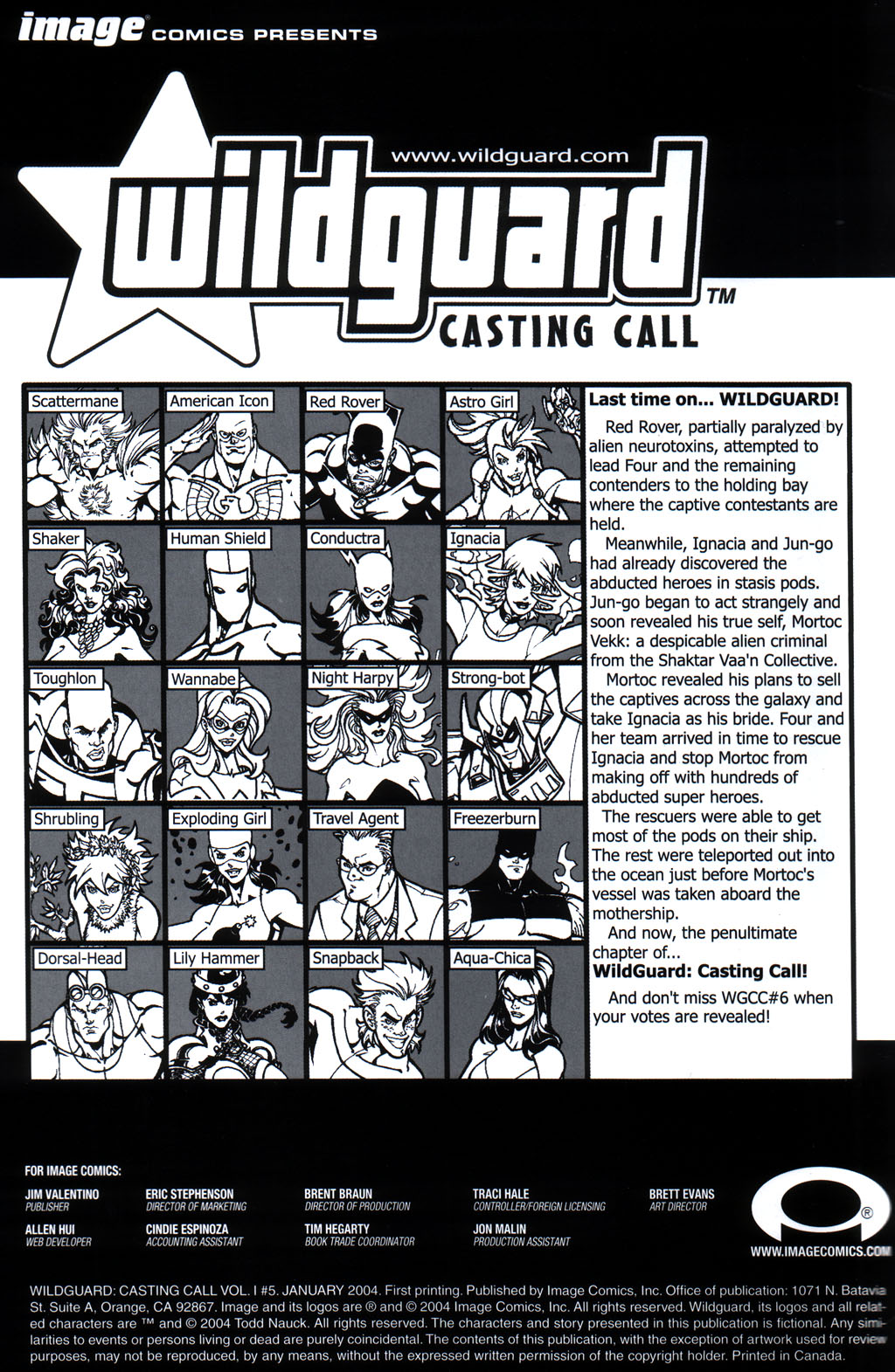 Read online Wildguard: Casting Call comic -  Issue #5 - 2