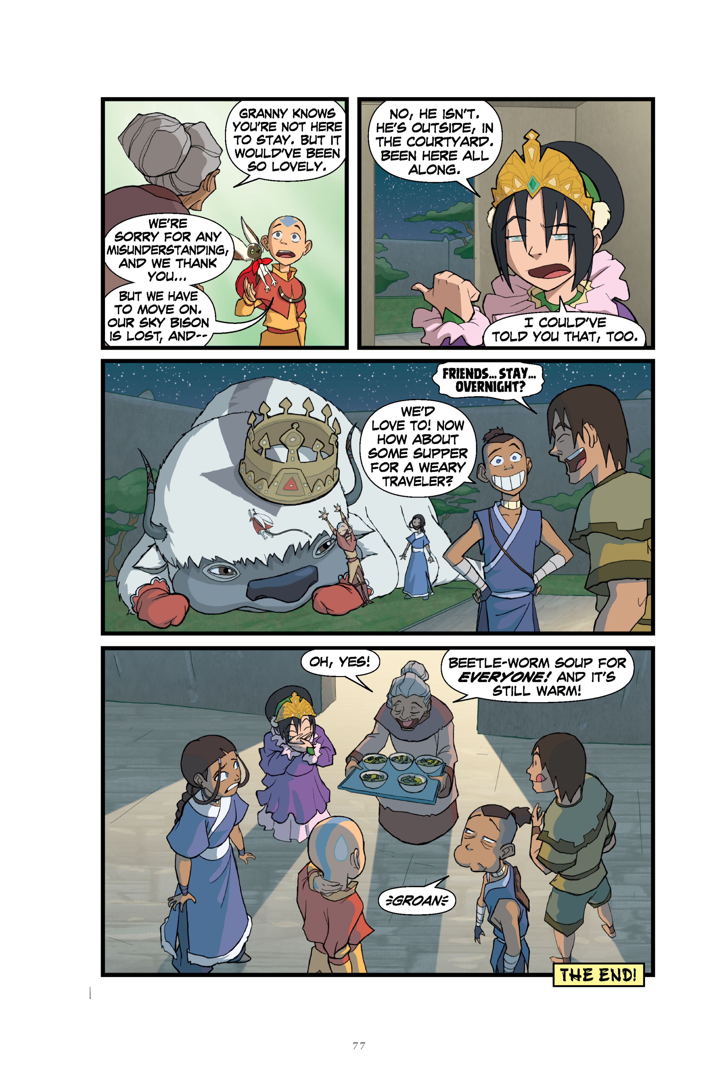 Read online Nickelodeon Avatar: The Last Airbender–The Lost Adventures & Team Avatar Tales Library Edition comic -  Issue # TPB (Part 1) - 78