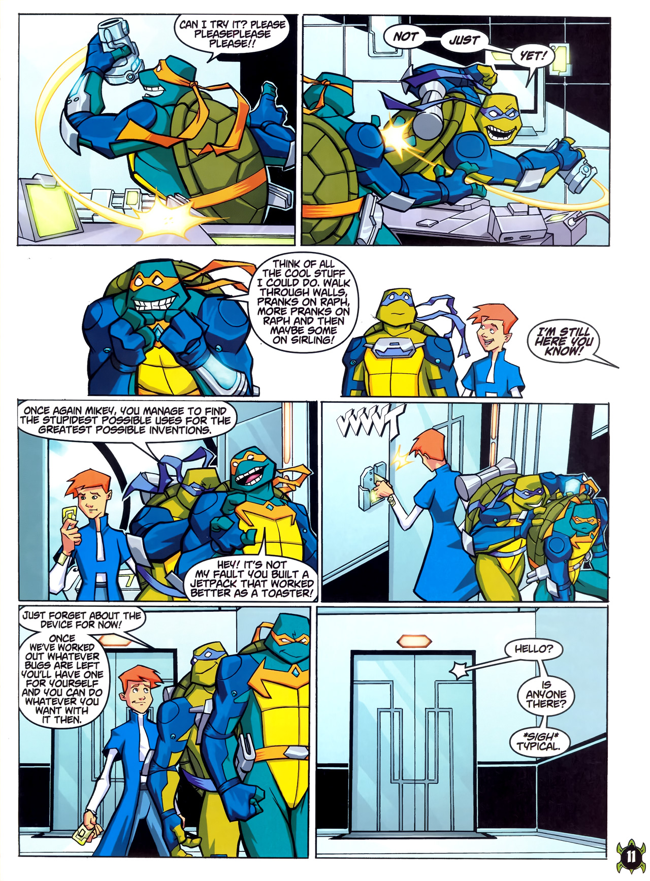 Read online Teenage Mutant Ninja Turtles Comic comic -  Issue #4 - 10