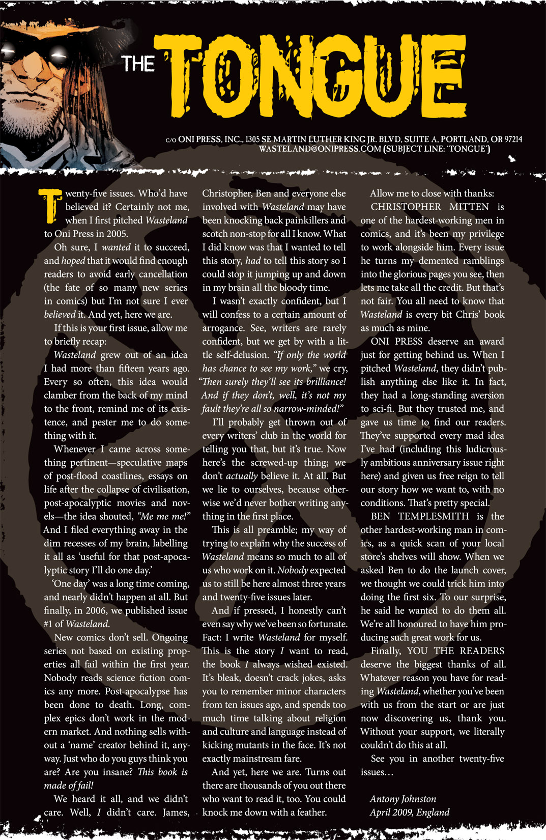 Read online Wasteland (2006) comic -  Issue #25 - 45