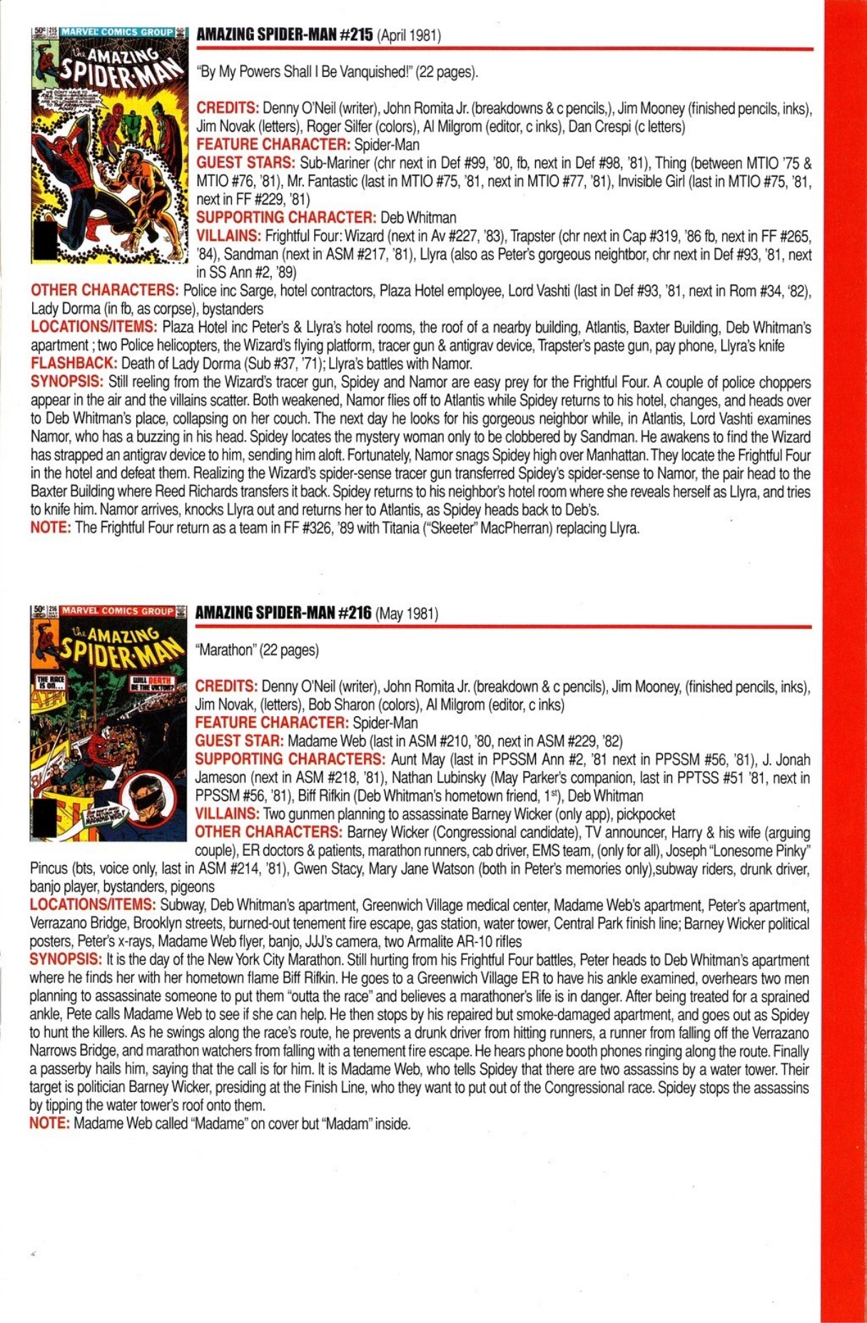 Read online Official Index to the Marvel Universe comic -  Issue #5 - 11
